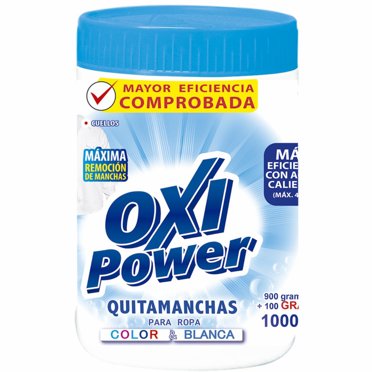 Quitamanchas De Ropa Blanca Y De Color En Polvo OXI POWER 1000 G