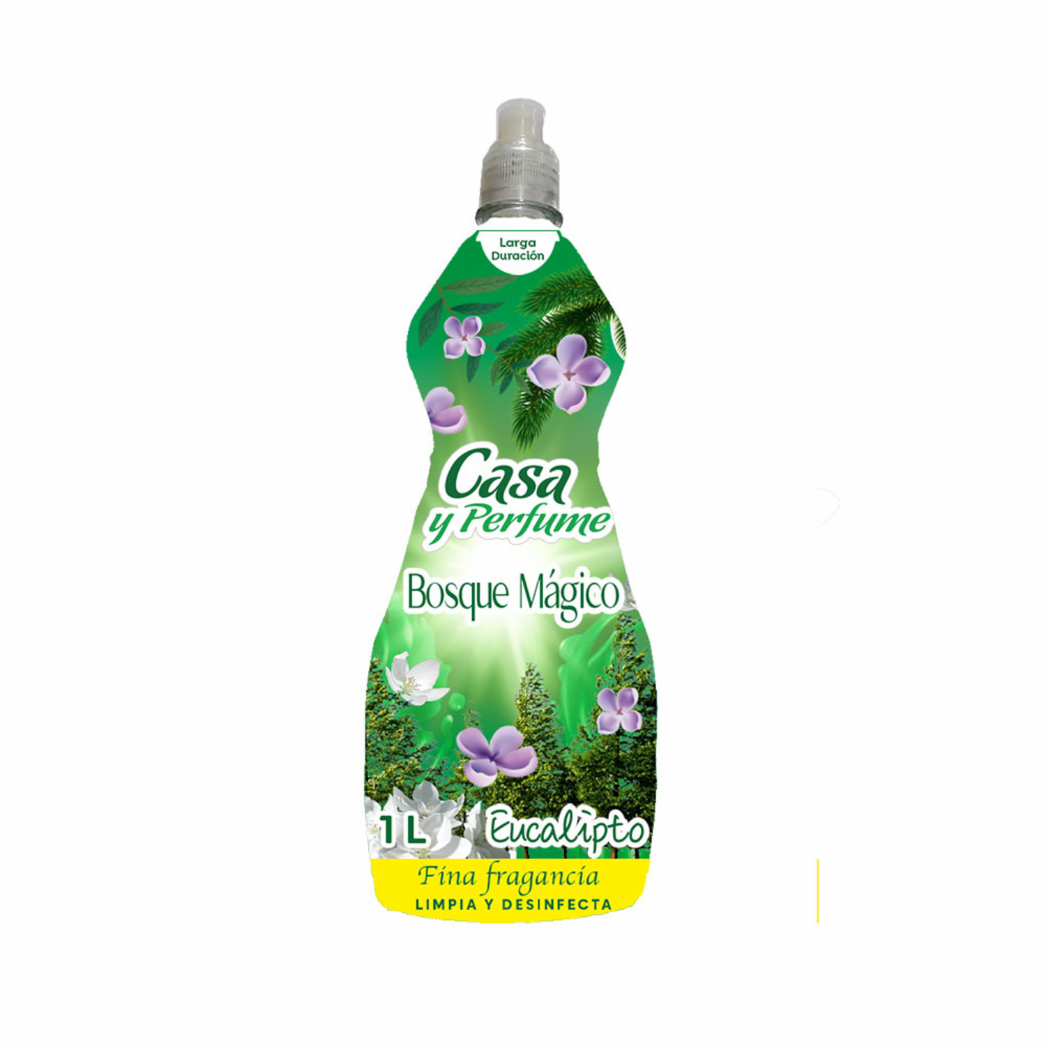 Limpiador Desinfectante Bosque Mágico Aroma Eucalipto CASA Y PERFUME 1 Litro