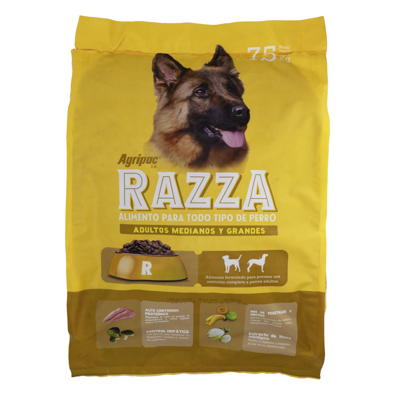 Alimento Para Perros Razas Medianas Y Grandes RAZZA 7500 G