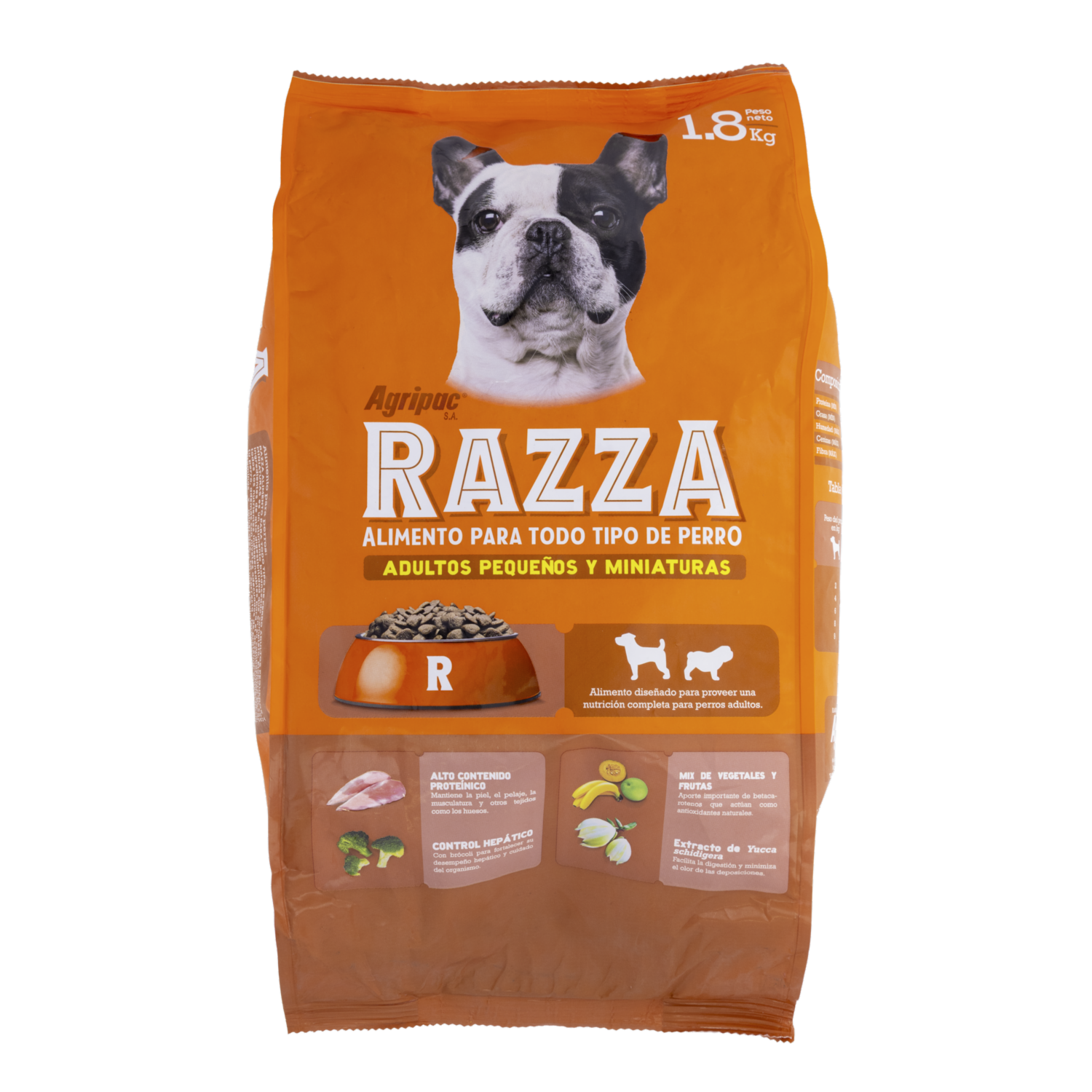 Alimento Para Perros Razas Pequeñas Y Medianas RAZZA 1800 G