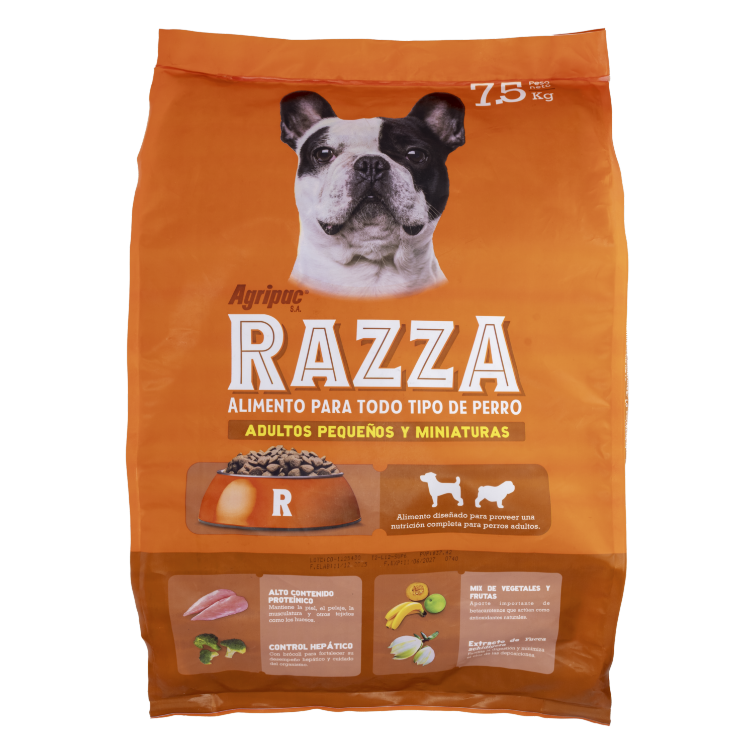 Alimento Para Perros Razas Pequeñas Y Medianas RAZZA 7500 G
