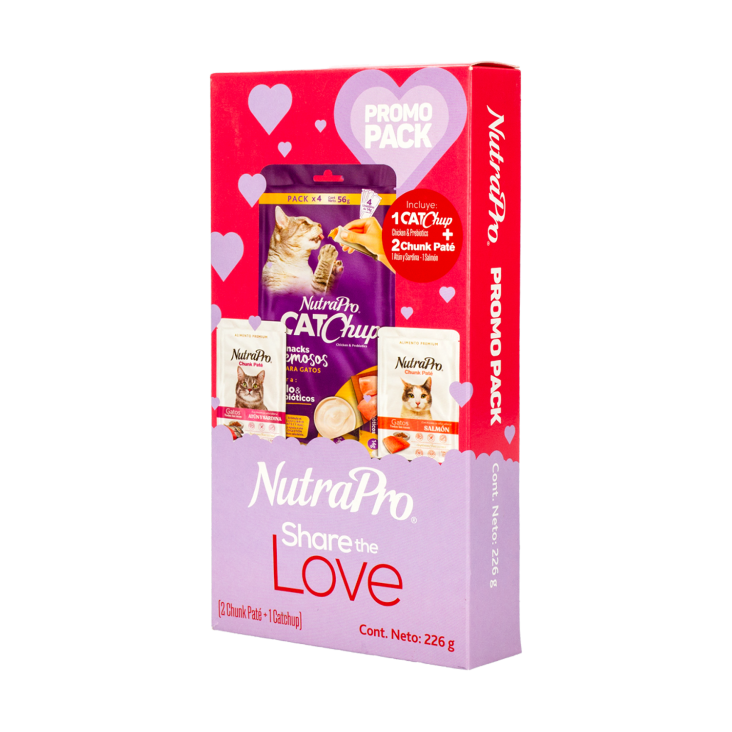 Alimento Para Gatos Pack  De Pates NUTRAPRO 226 G