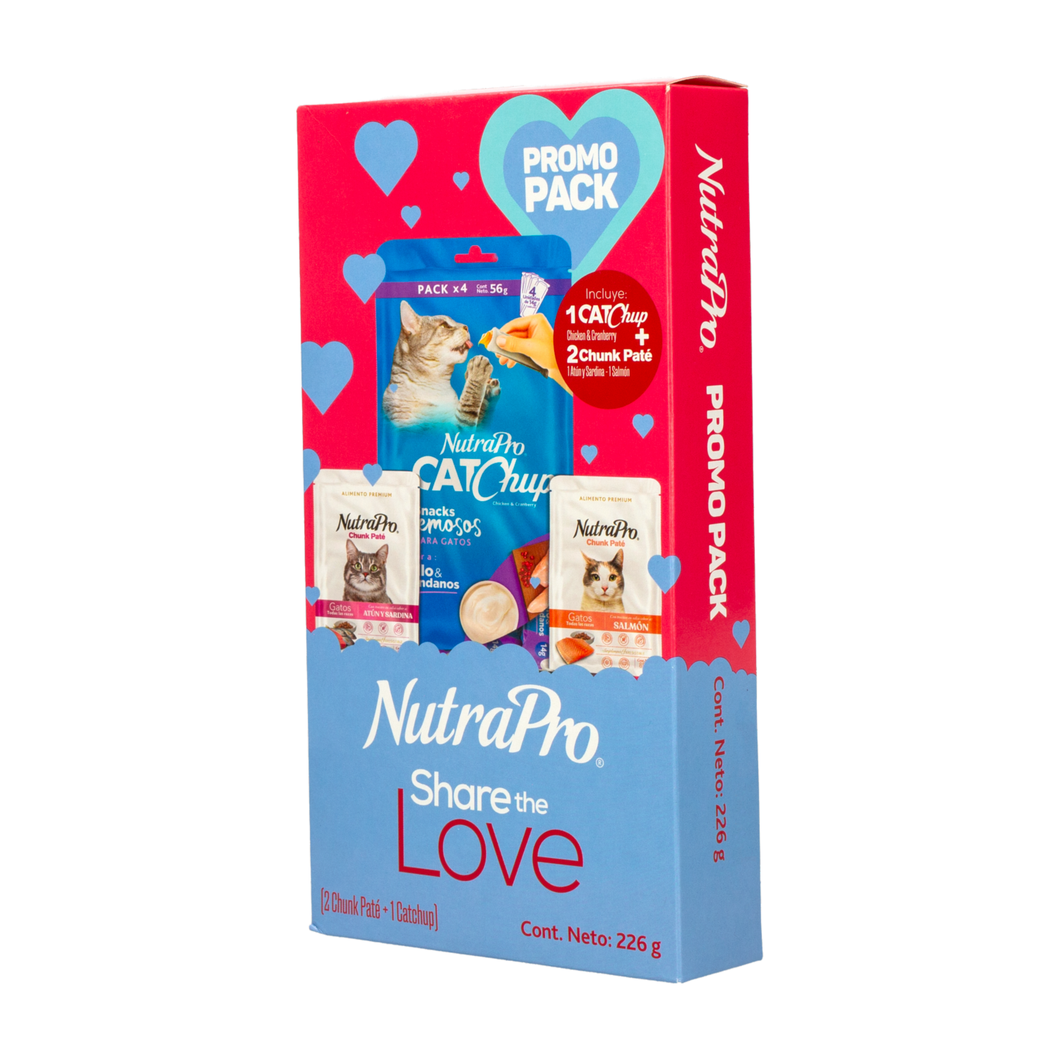 Alimento Para Gatos Pack  De Pates NUTRAPRO 226 G
