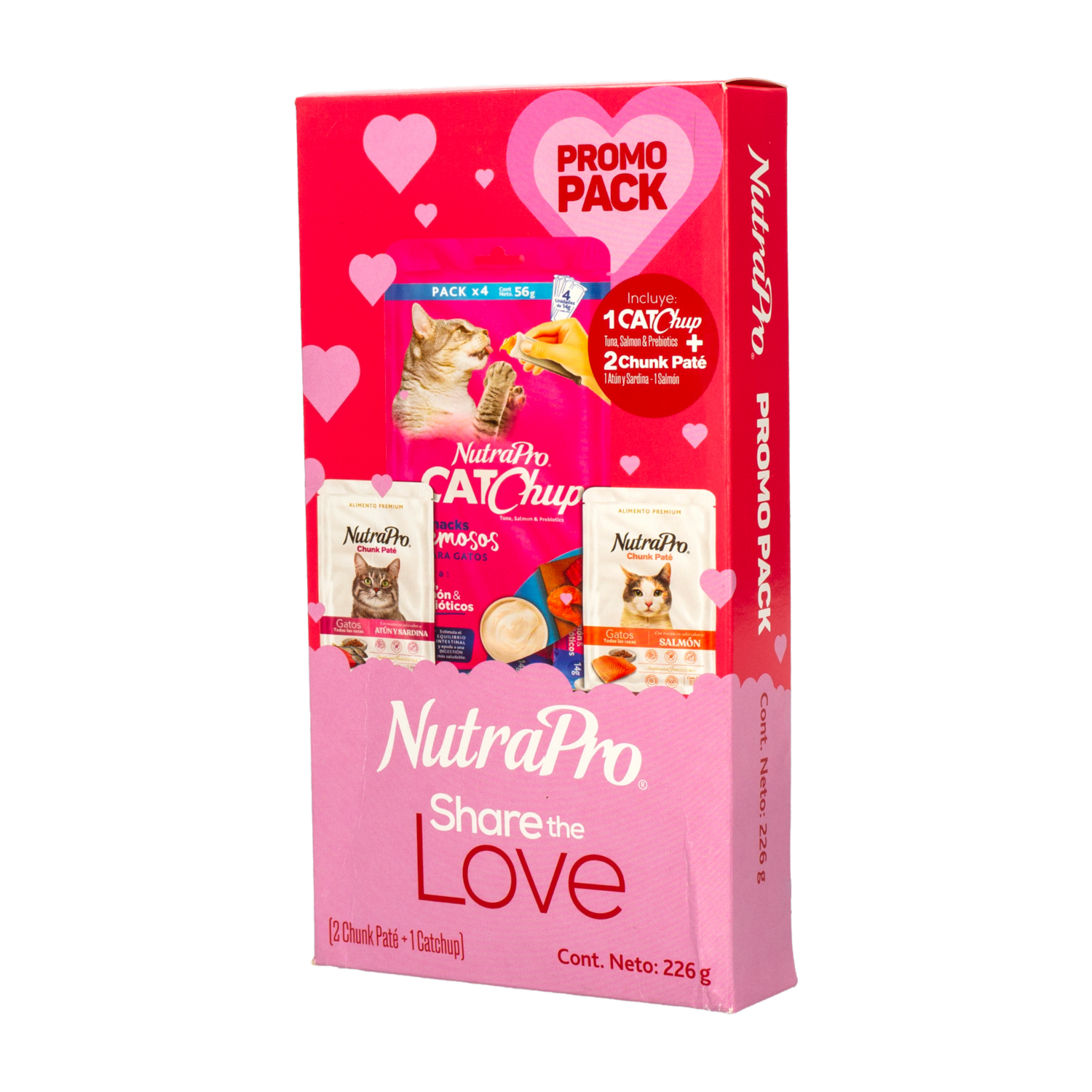 Alimento Para Gatos Pack  De Pates NUTRAPRO 226 G