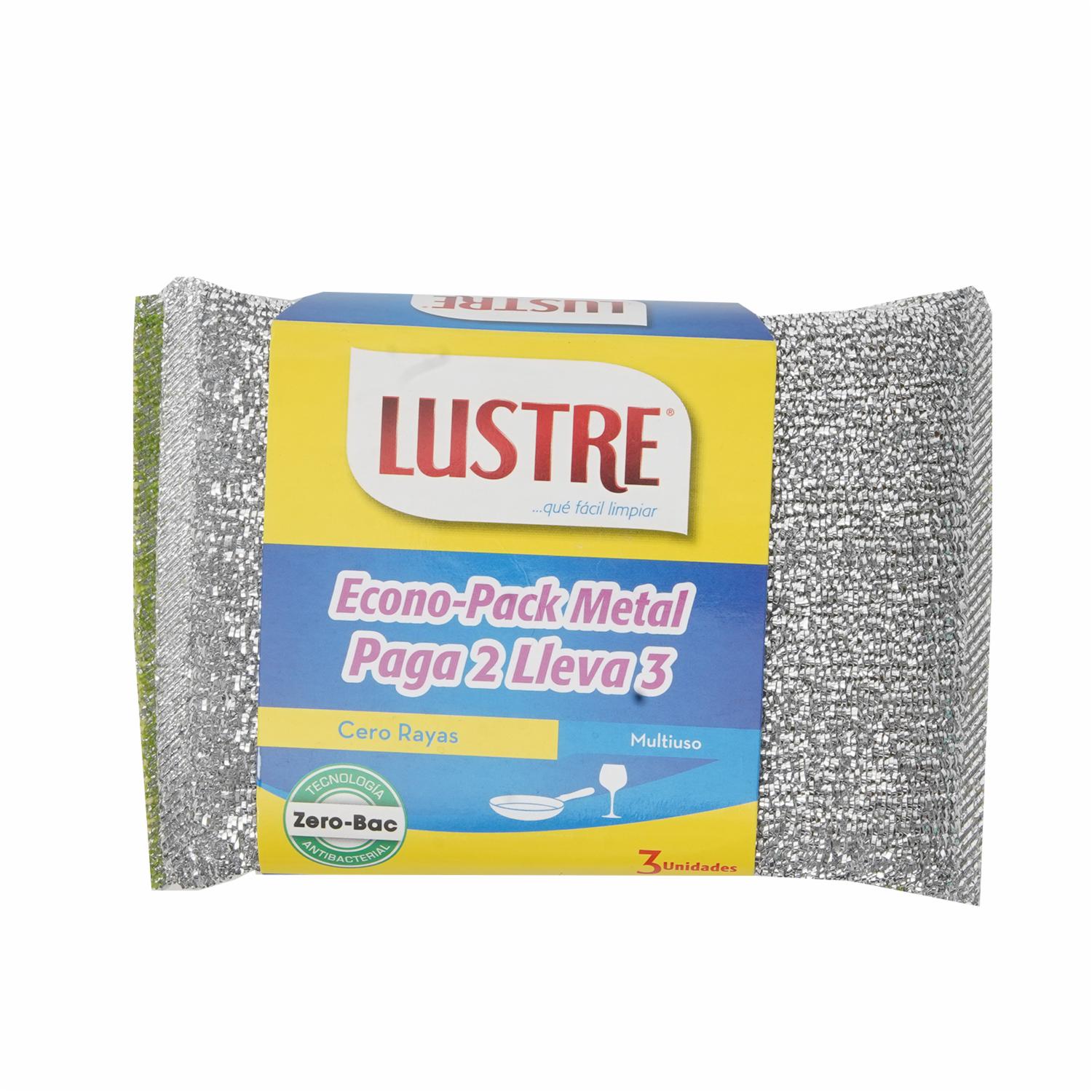 Esponja Econopack De Metal LUSTRE 3 Unidades
