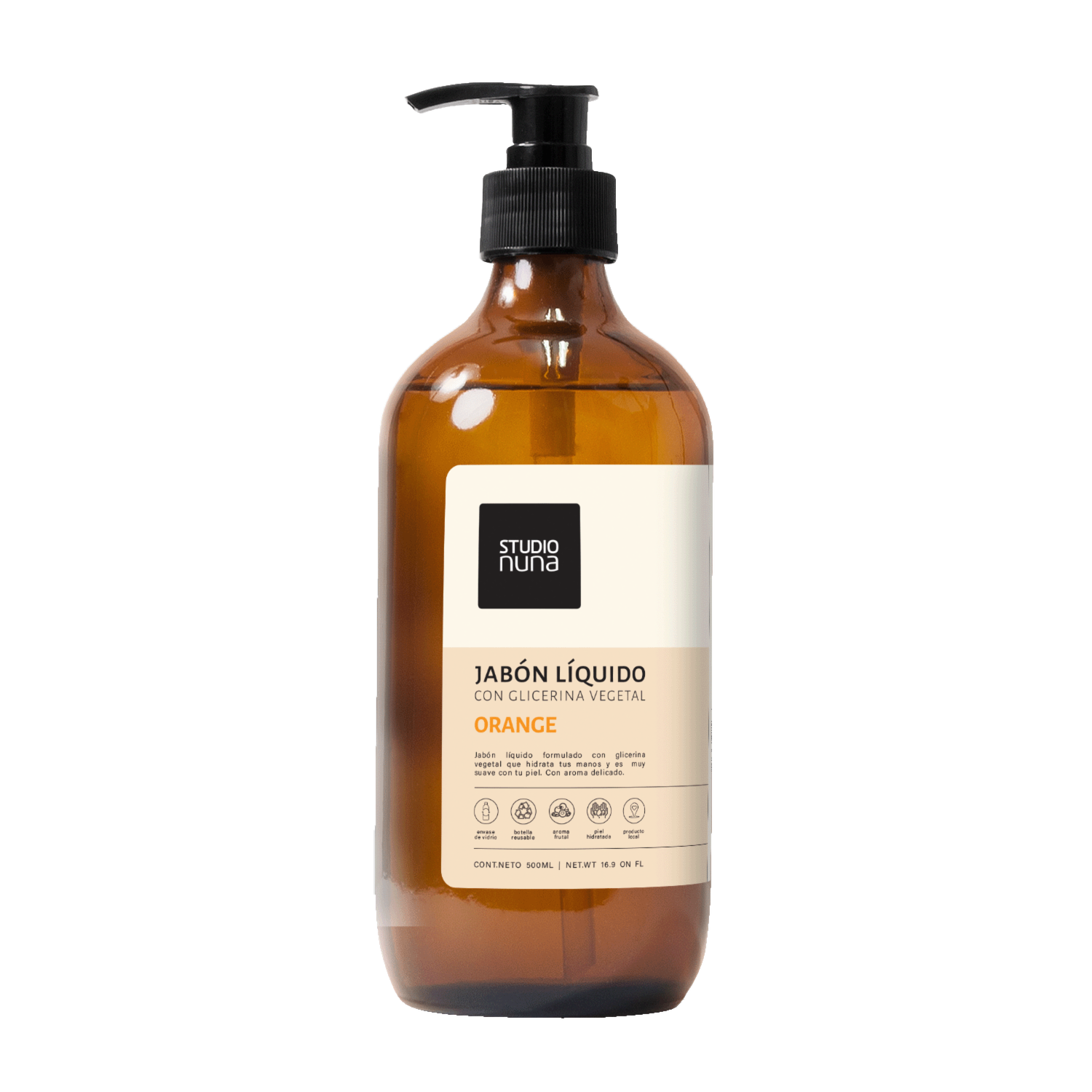 Jabón Líquido Fragancia Naranja STUDIO NUNA 500 Ml