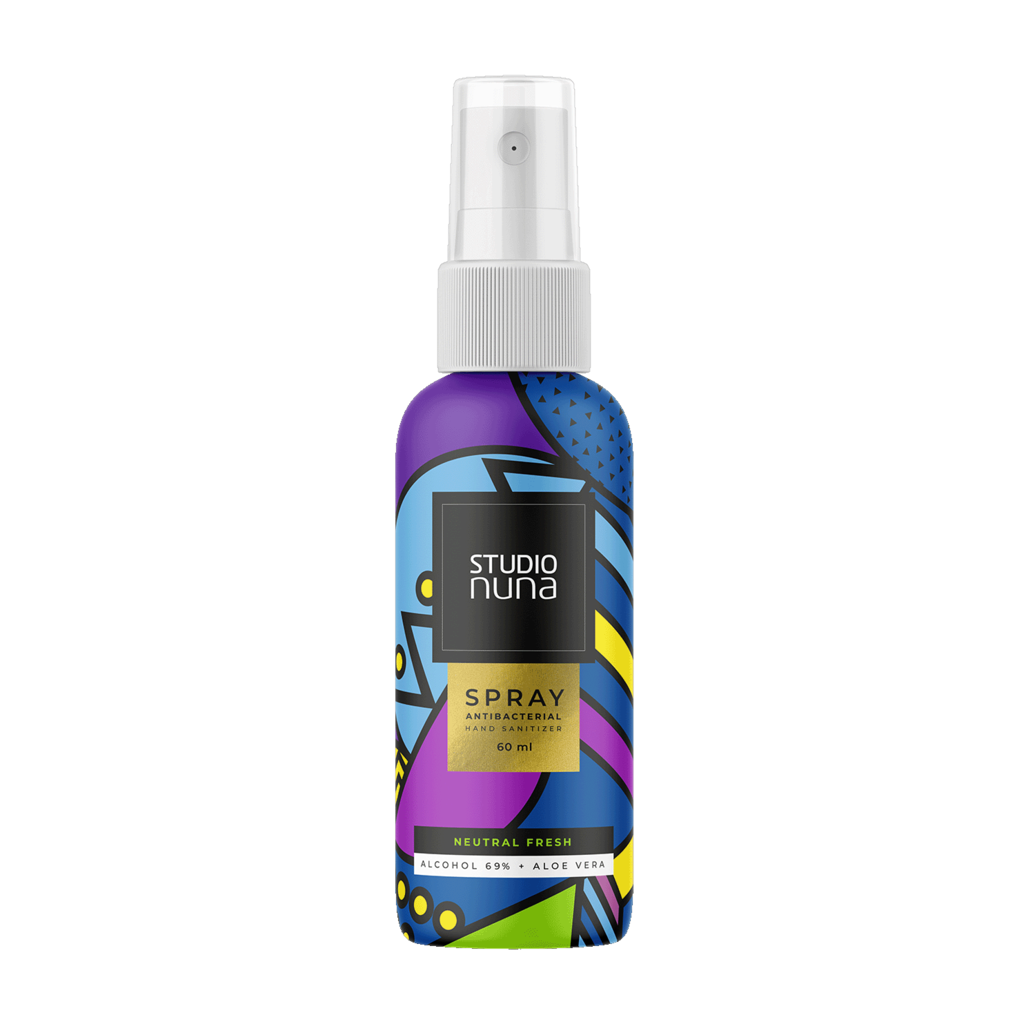 Spray Antibacterial Neutral Con Aloe STUDIO NUNA 60 Ml