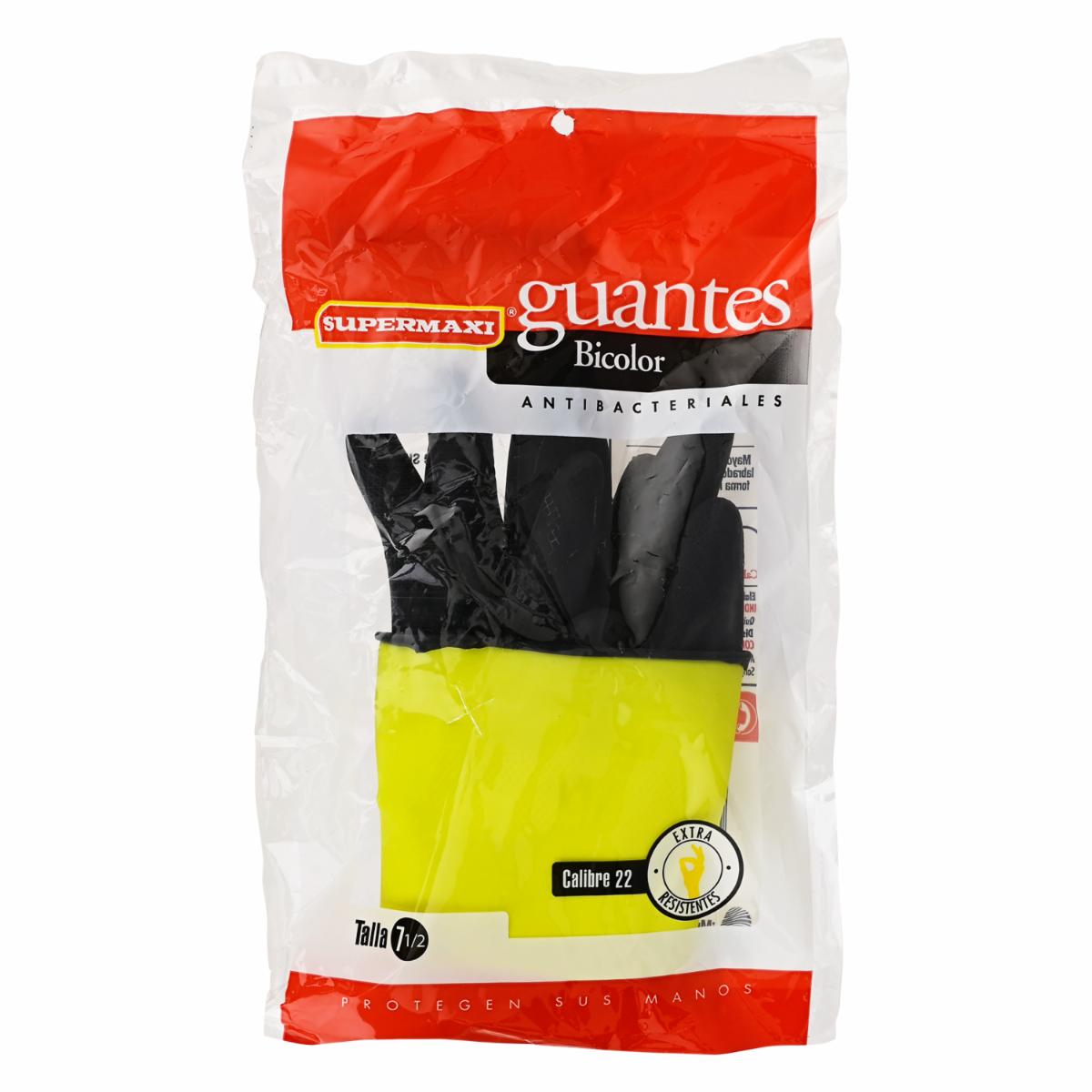 Guantes Bicolor SUPERMAXI Talla 7 Y Medio