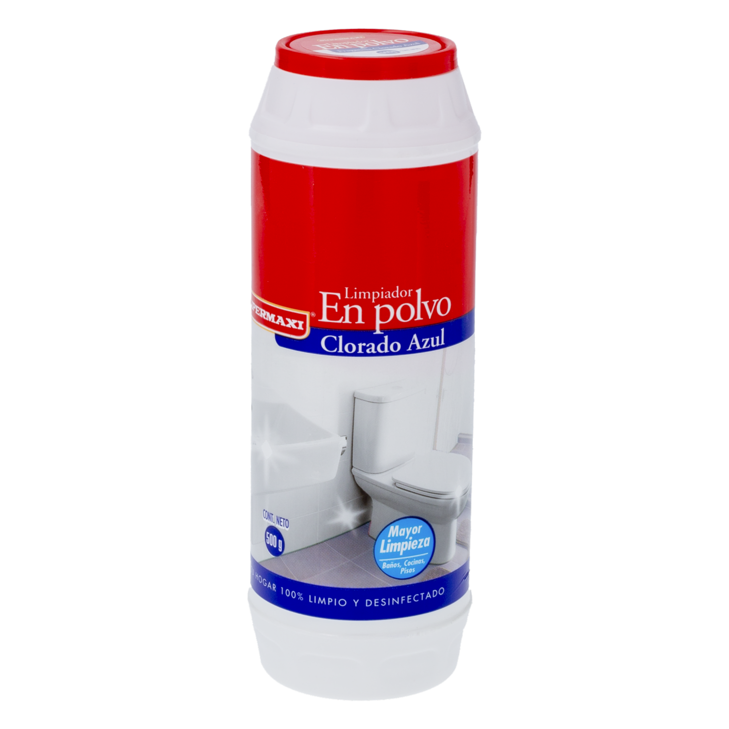 Limpiador En Polvo Clorado Azul SUPERMAXI 500 G