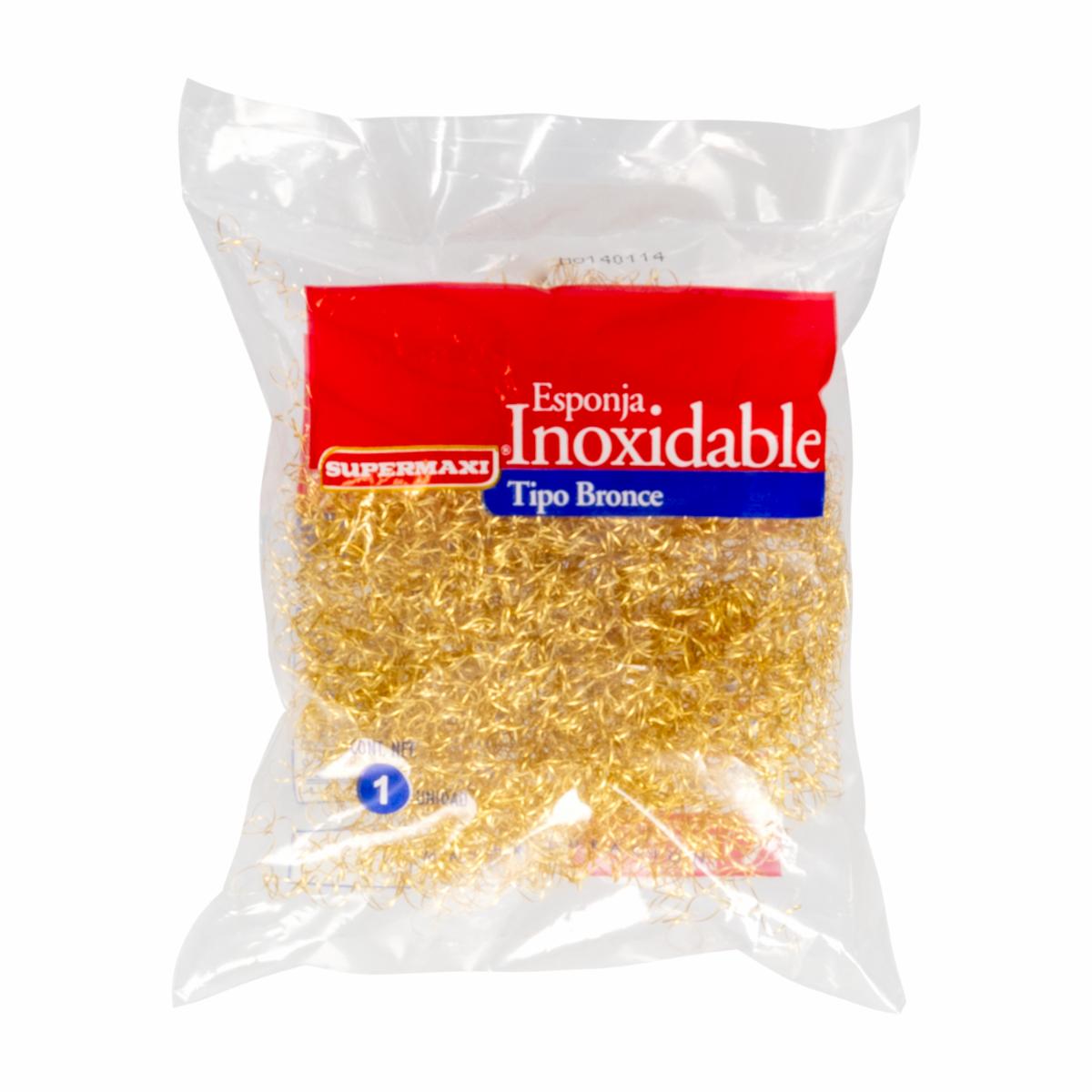 Esponja Multiusos De Bronce Inoxidable Elimina La Grasa SUPERMAXI Unidad