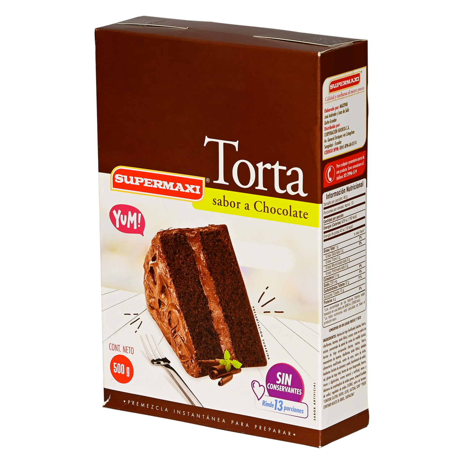 Torta De Chocolate Premezcla SUPERMAXI 500  G