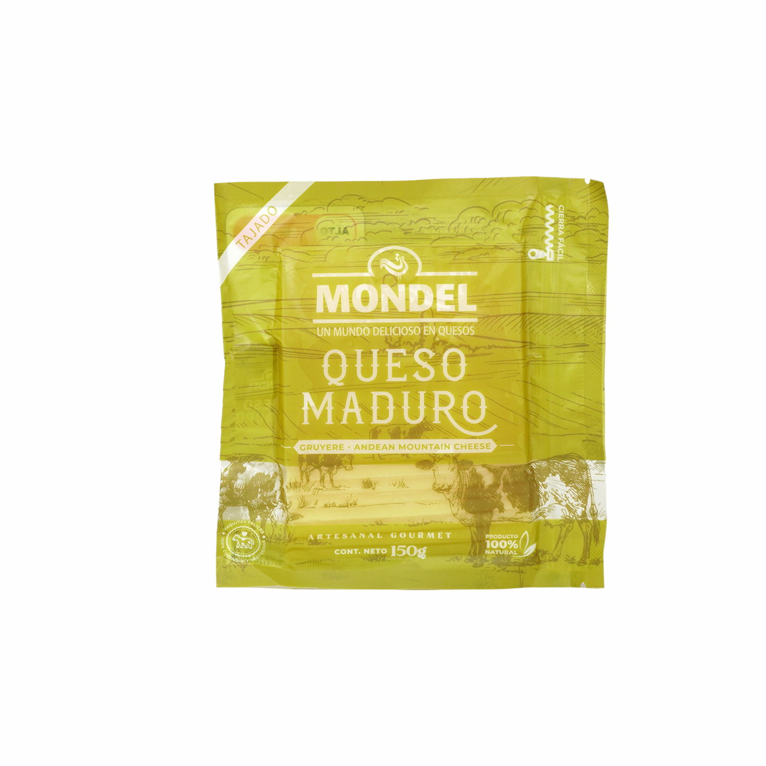 Queso Gruyere Rebanado MONDEL 150 G