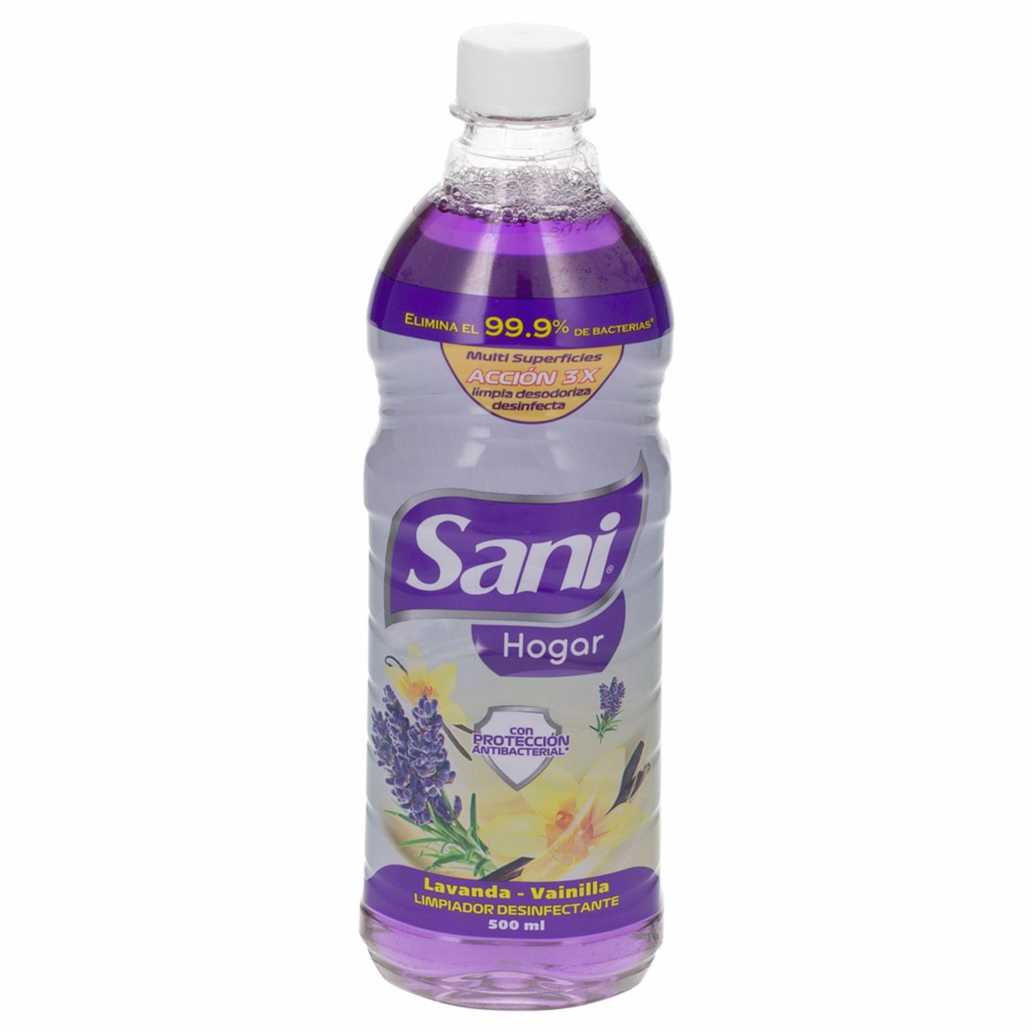 Limpiador Desinfectante Fragancia Lavanda Vainilla SANI HOGAR 500 Ml