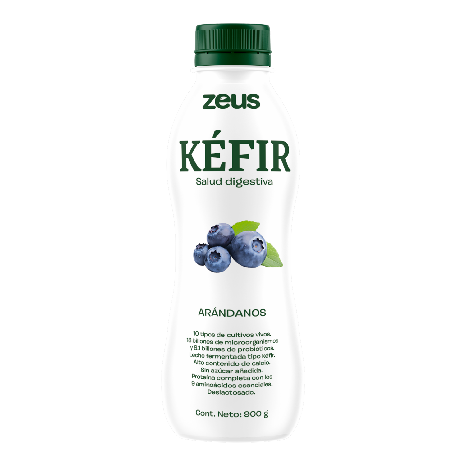 Kéfir Arándano Botella ZEUS 900 G