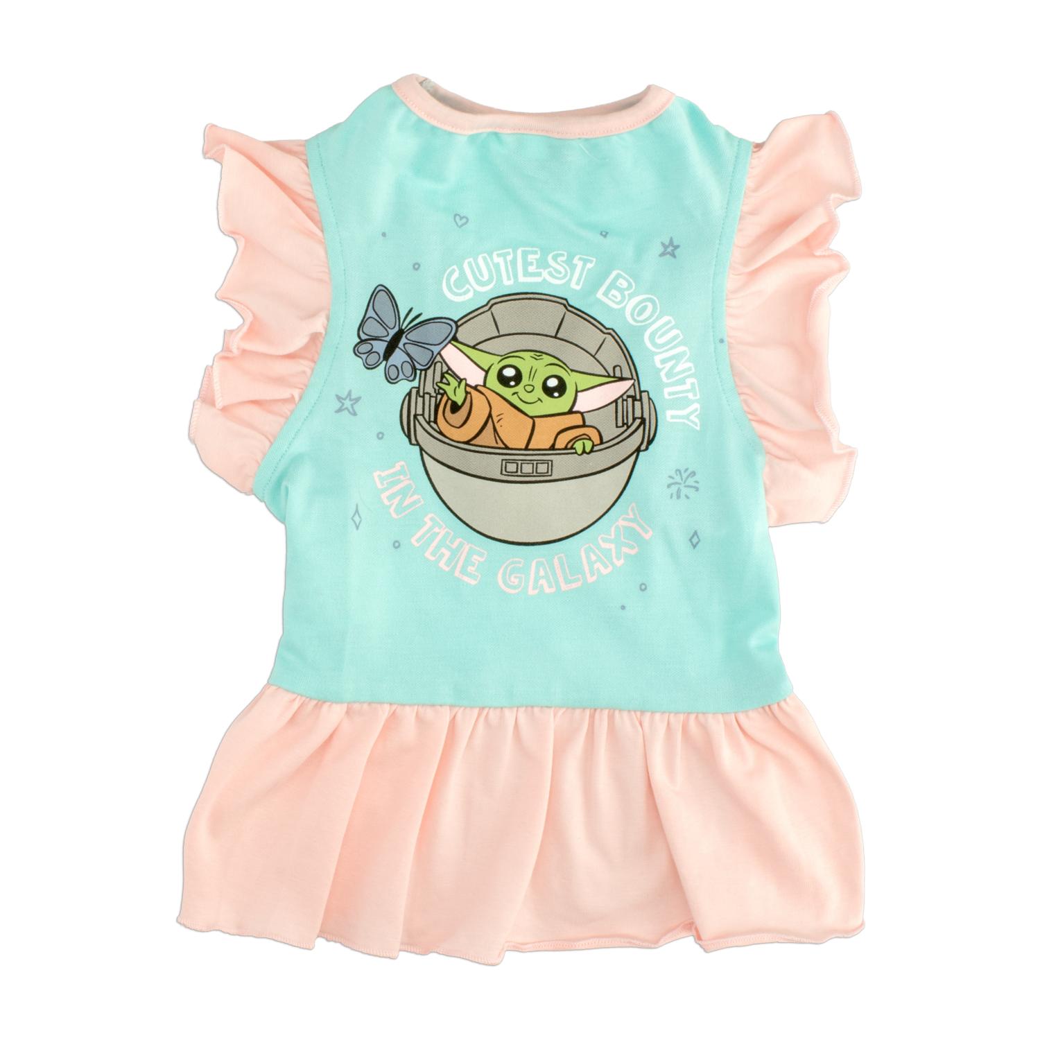 Vestido Para Mascota Diseño Star Wars Baby Yoda Color Verde DISNEY Talla Grande