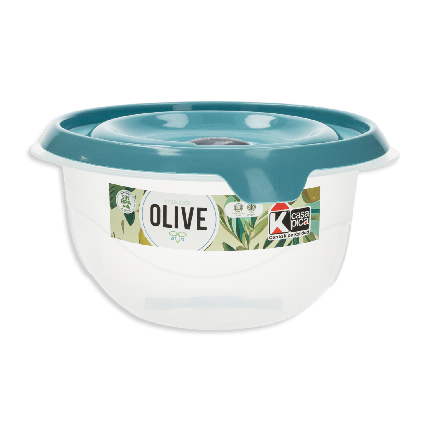 Repostero Redondo Línea Olive Color Celeste CASA PICA 1,2 Litros