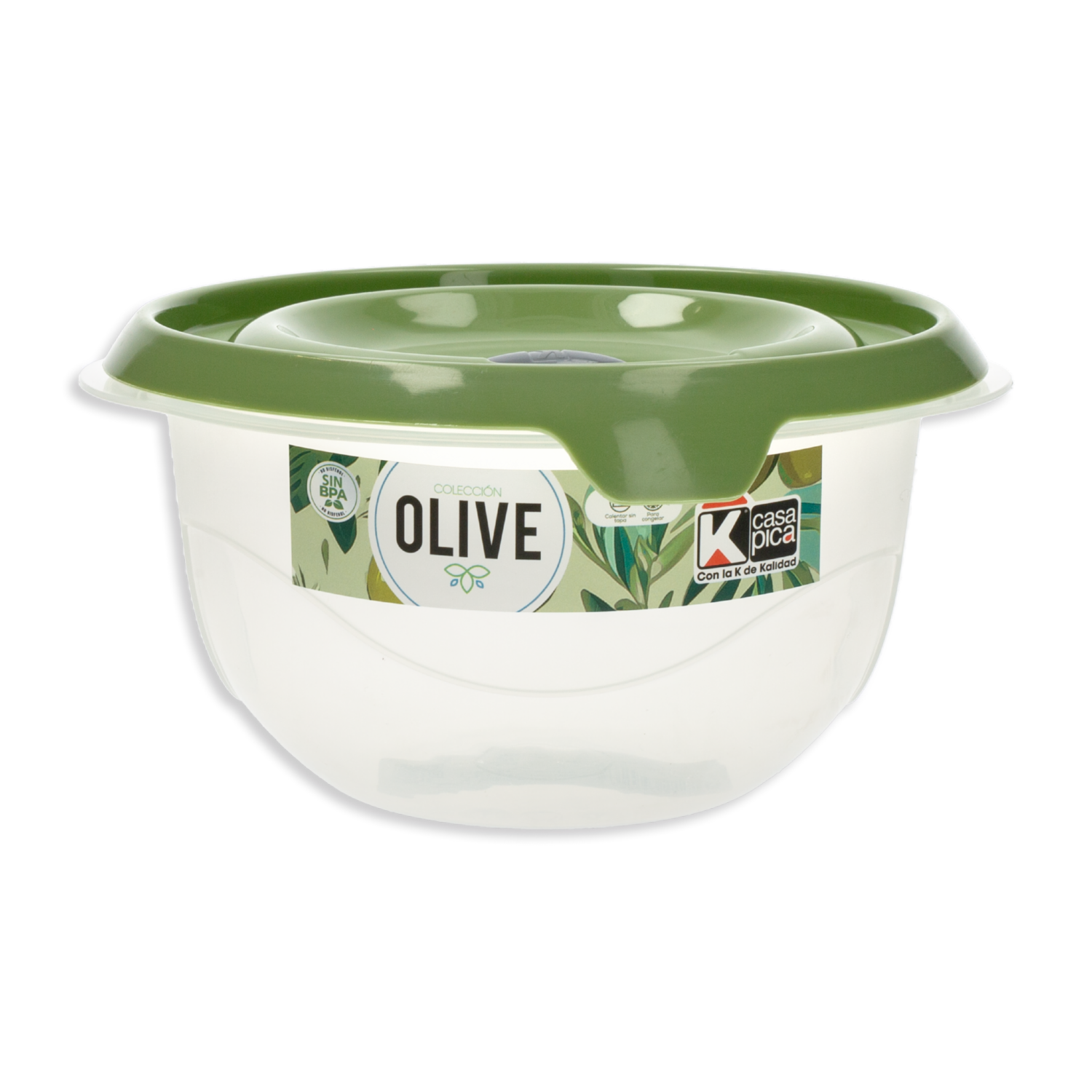 Repostero Redondo Linea Olive Color Verde CASA PICA 1,2 Litros