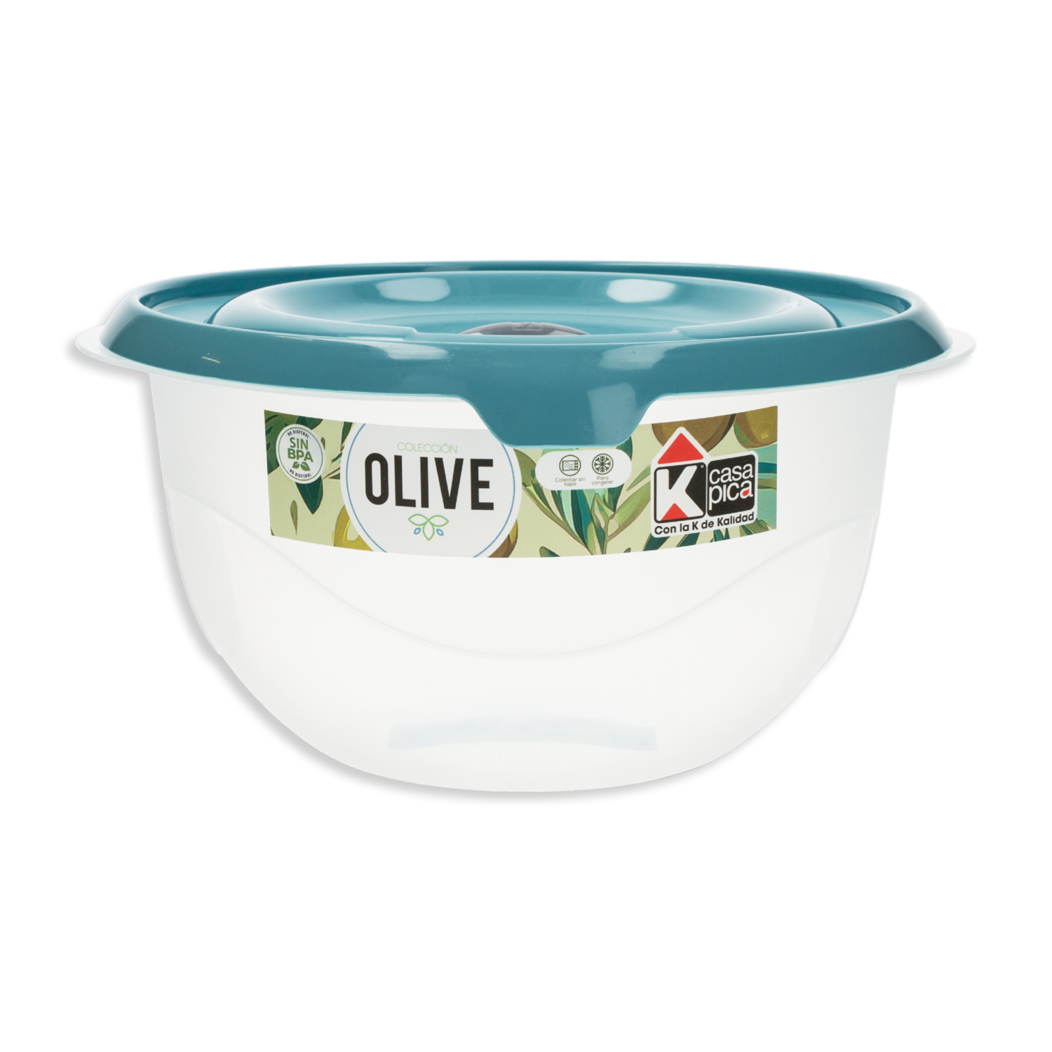 Repostero Redondo Línea Olive Color Celeste CASA PICA 2,6 Litros
