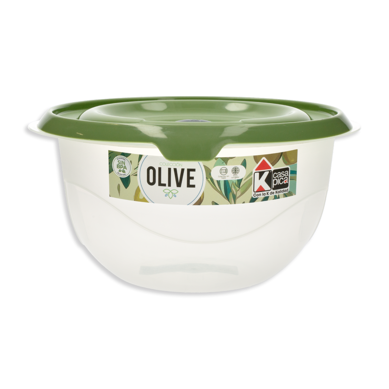 Repostero Redondo Línea Olive Color Verde CASA PICA 2,6 Litros