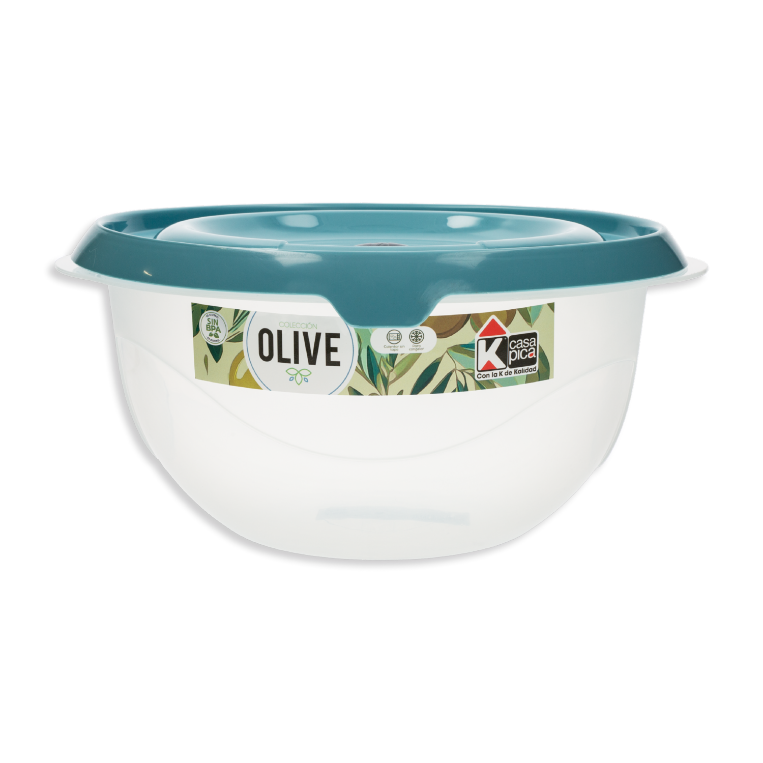 Repostero Redondo Línea Olive Color Celeste CASA PICA 4,5 Litros