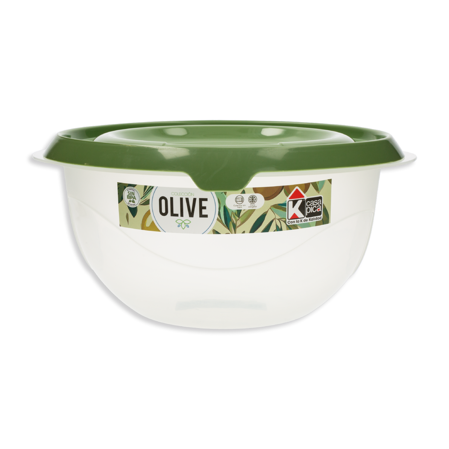 Repostero Redondo Línea Olive Color Verde CASA PICA 4,5 Litros