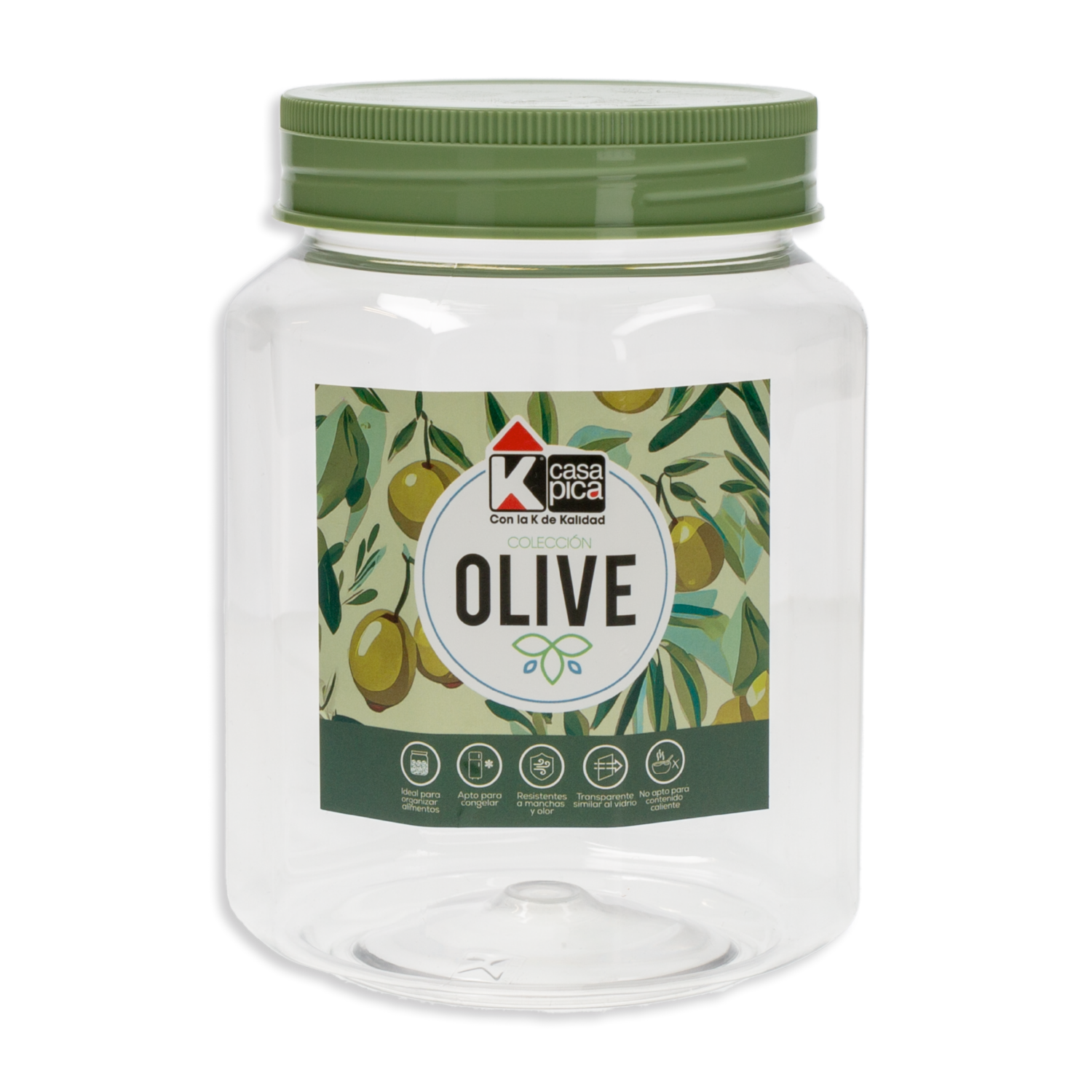 Frasco Pomo Hexagonal  Línea Olive Verde CASA PICA Unidad