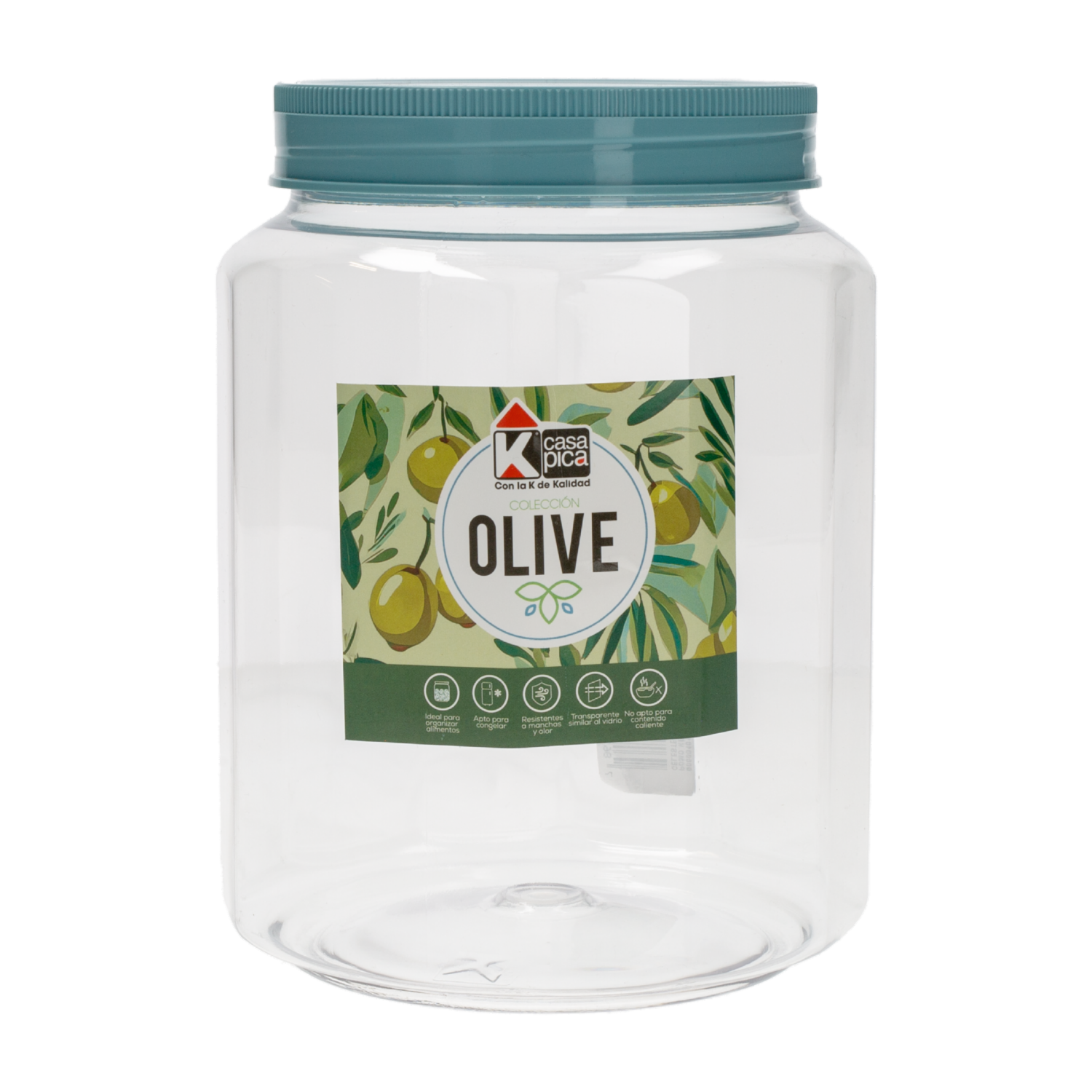 Frasco Pomo Hexagonal  Línea Olive Celeste CASA PICA Unidad
