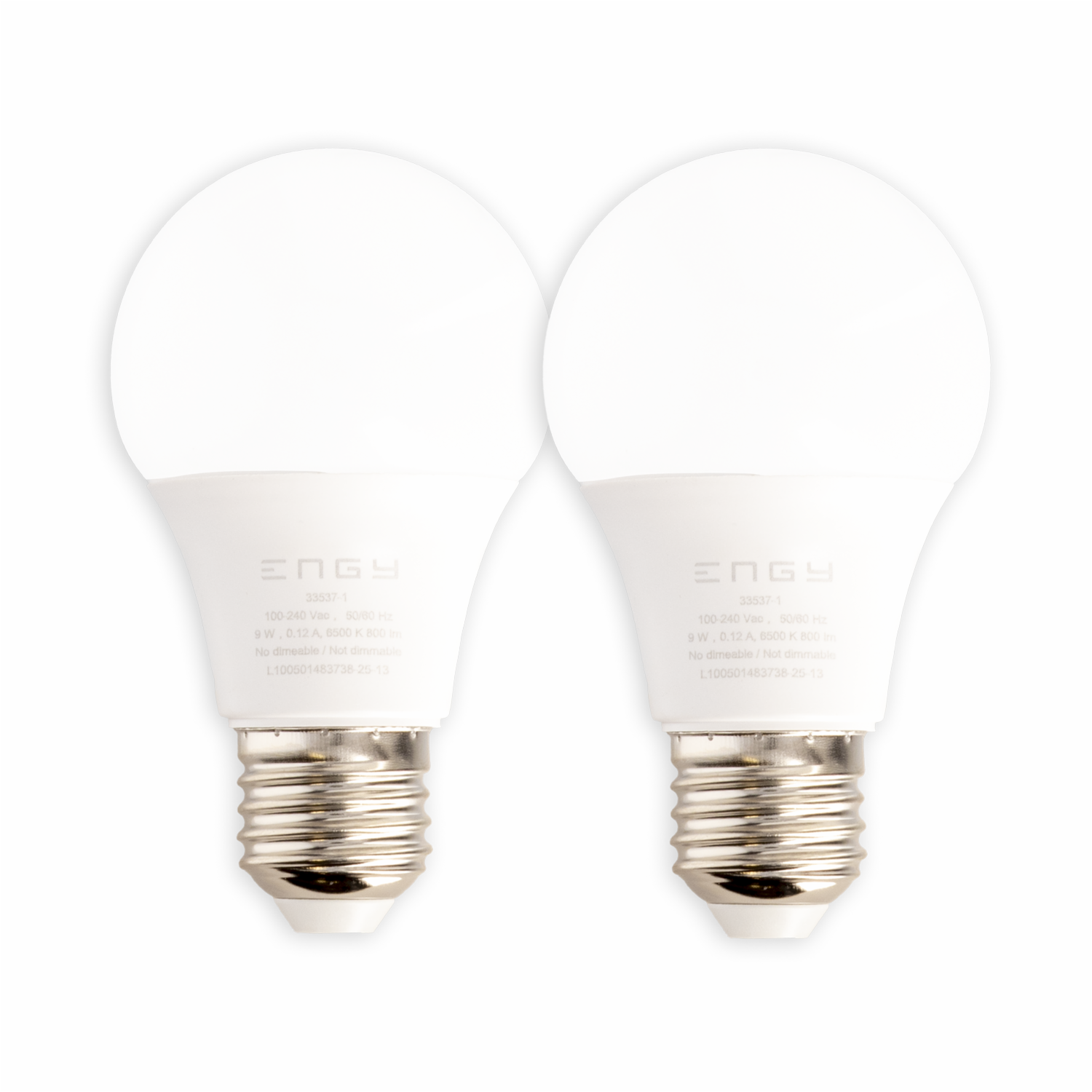 Foco Led A60 E27 12W 6000K ENGY Pack 2 Piezas