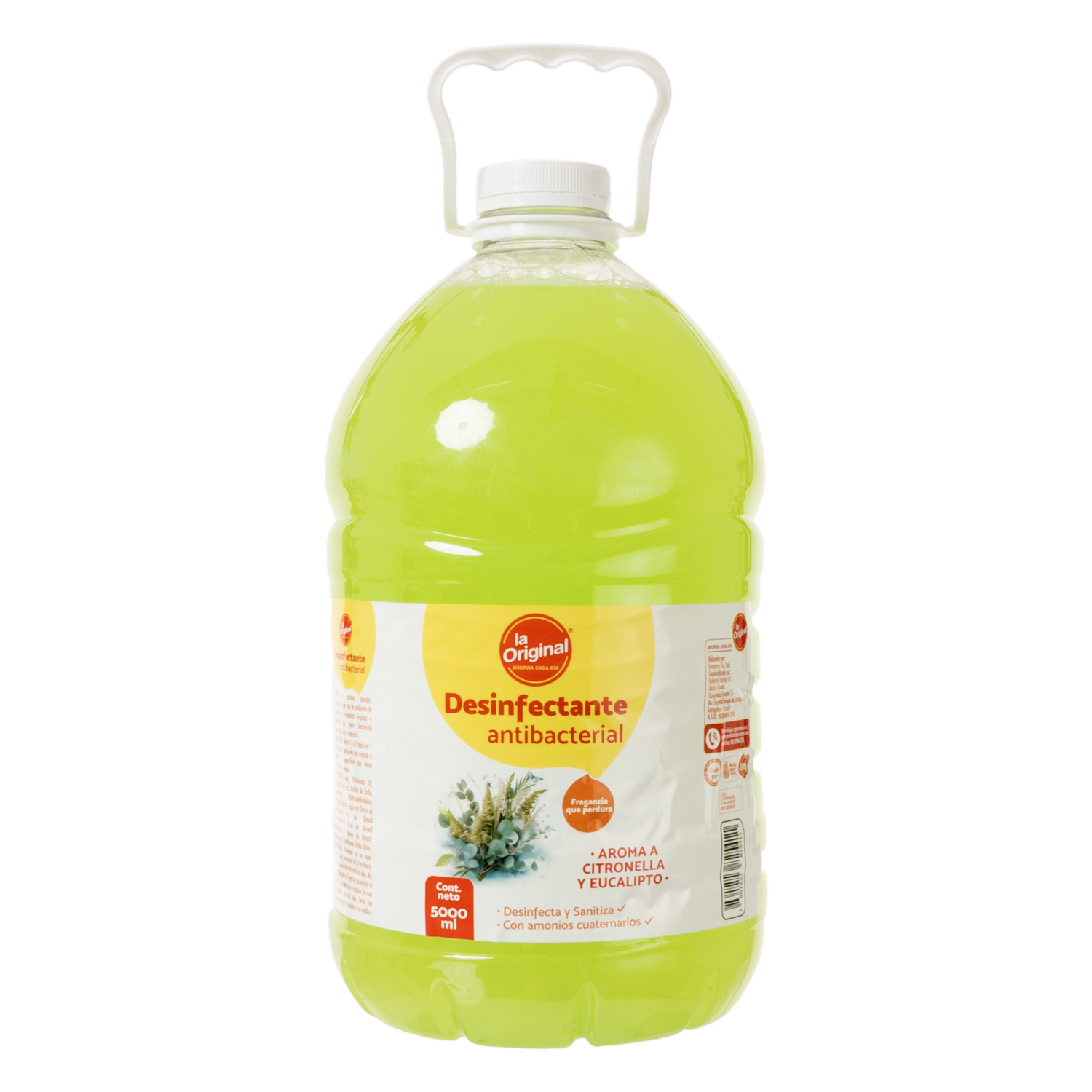 Desinfectante Antibacterial Aroma A Citronela Y Eucalipto LA ORIGINAL 5000 Ml