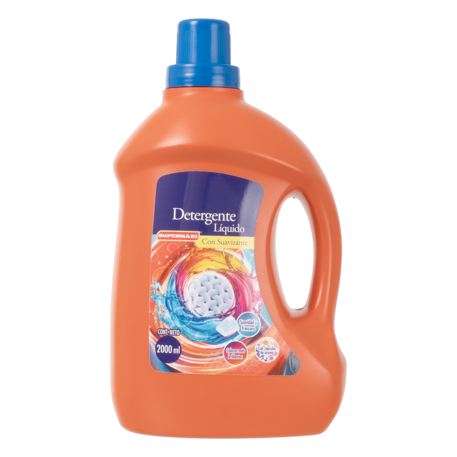 Detergente Líquido Con Suavizante SUPERMAXI 2000 Ml