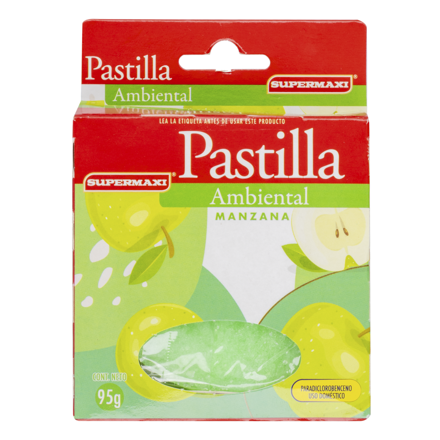 Pastilla Ambiental Fragancia Manzana SUPERMAXI 95 G