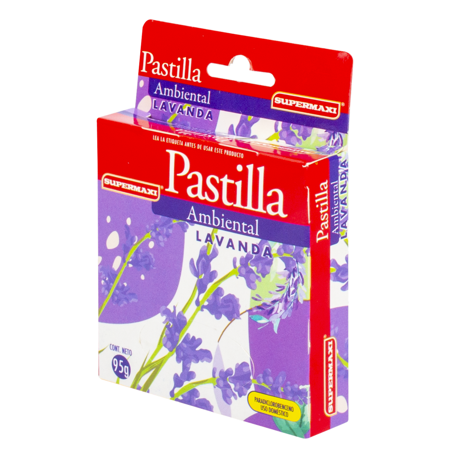 Pastilla Ambiental Para Baño Fragancia Lavanda SUPERMAXI 95 G
