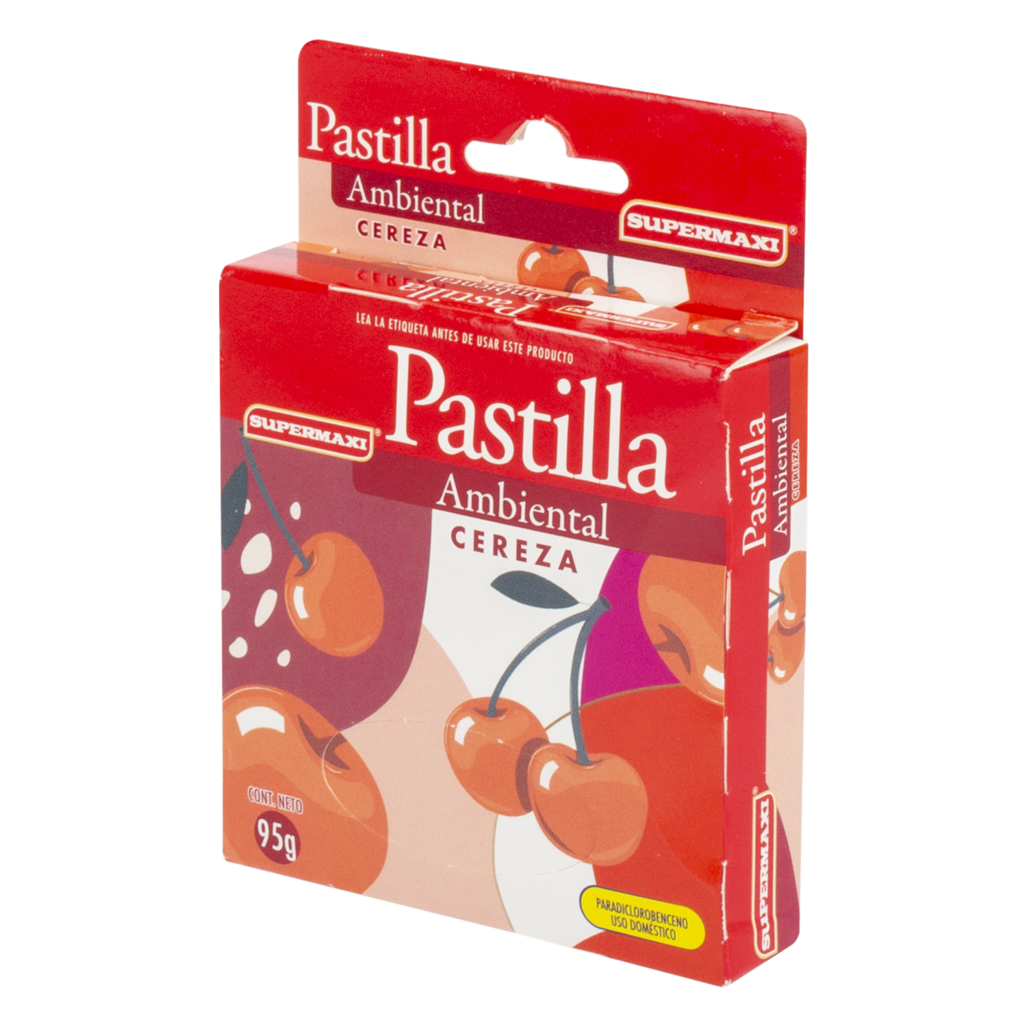 Pastilla Ambiental Para Baño Fragancia Cereza SUPERMAXI 95 G