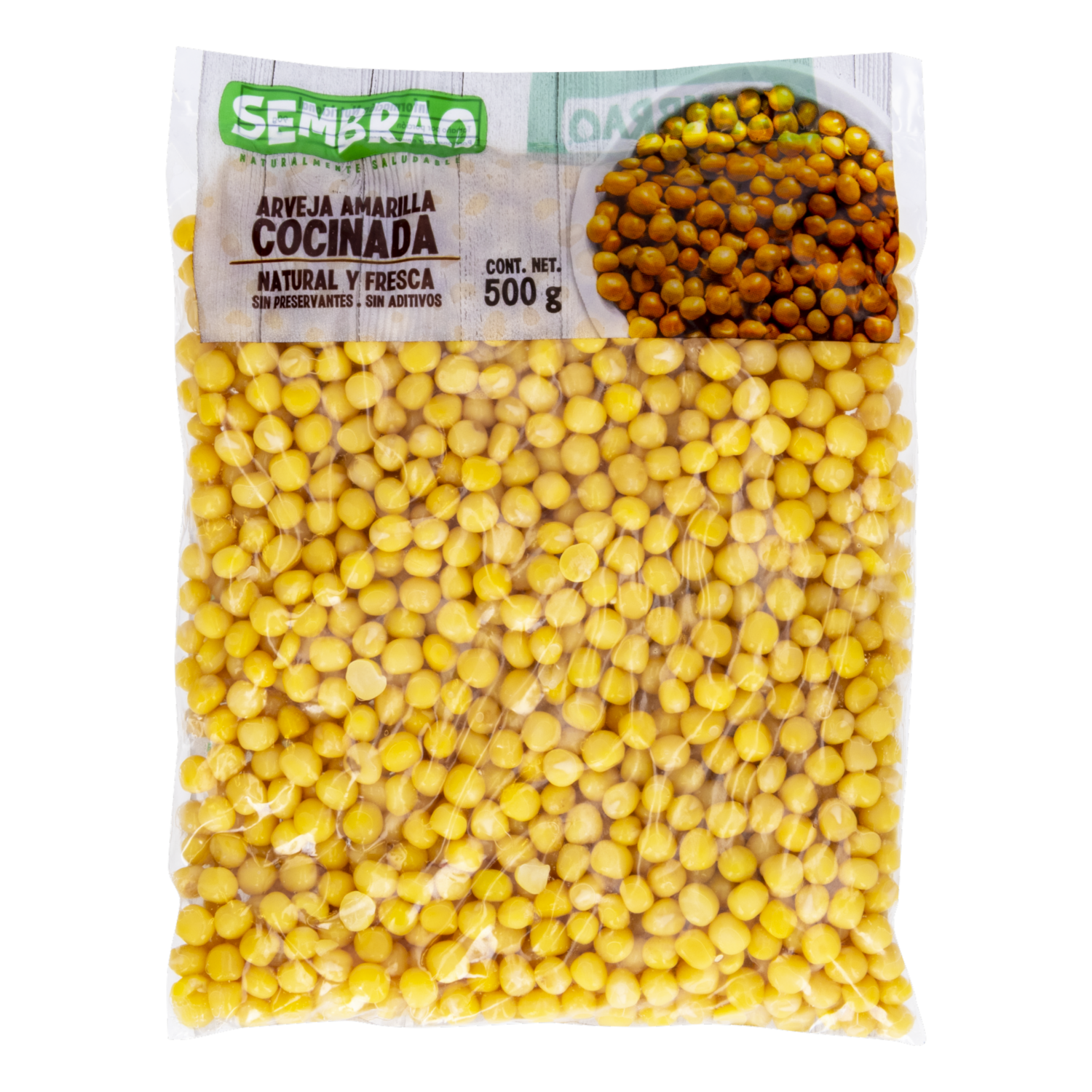 Arvejas Amarillas Cocidas SEMBRAO 500 G