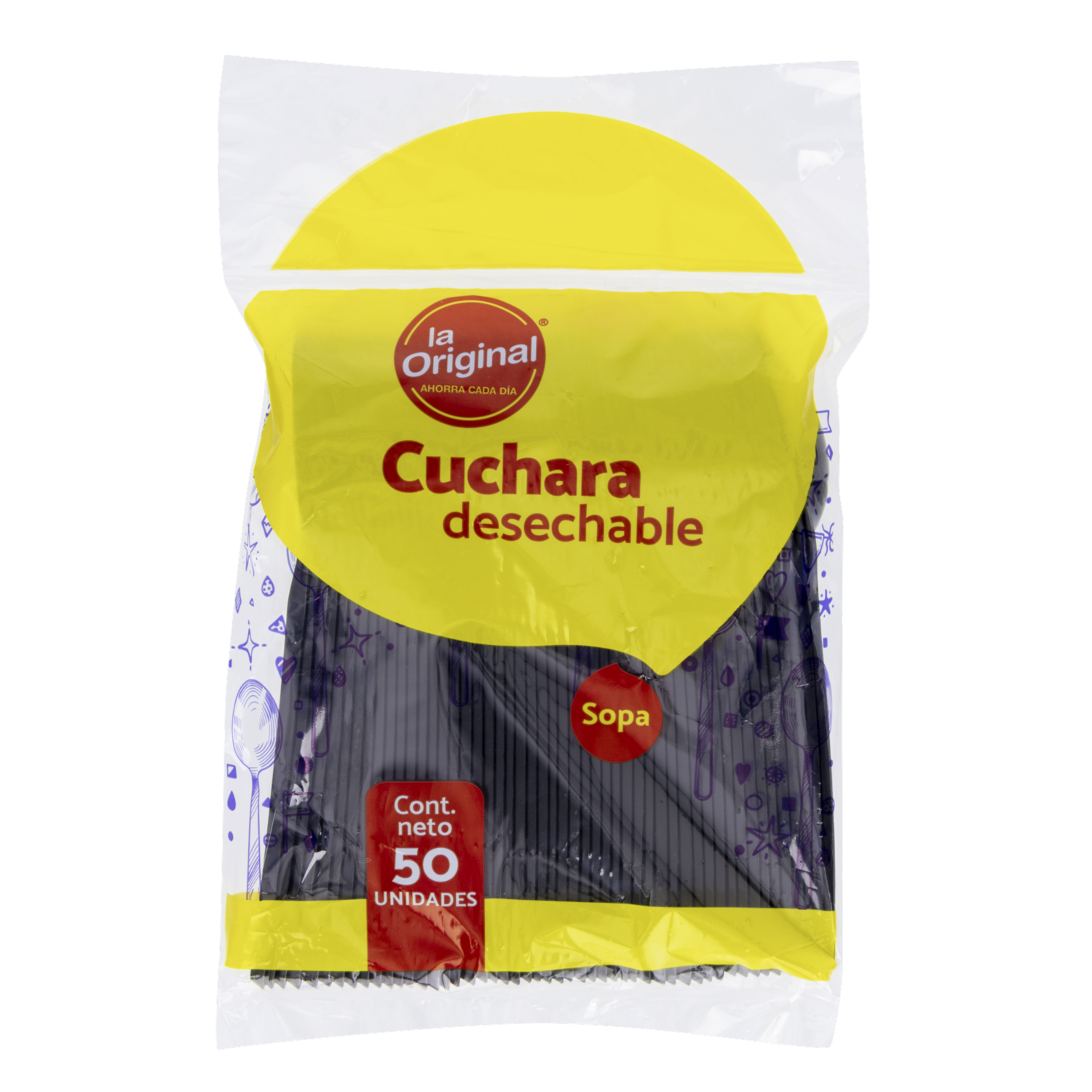 Cuchara Desechable De Sopa LA ORIGINAL X50 Uds