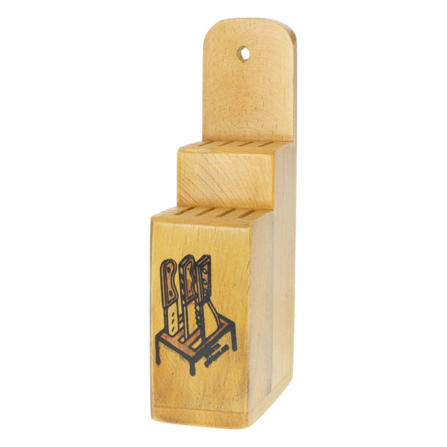 Porta cuchillos De Madera FLORES DEL VALLE Unidad