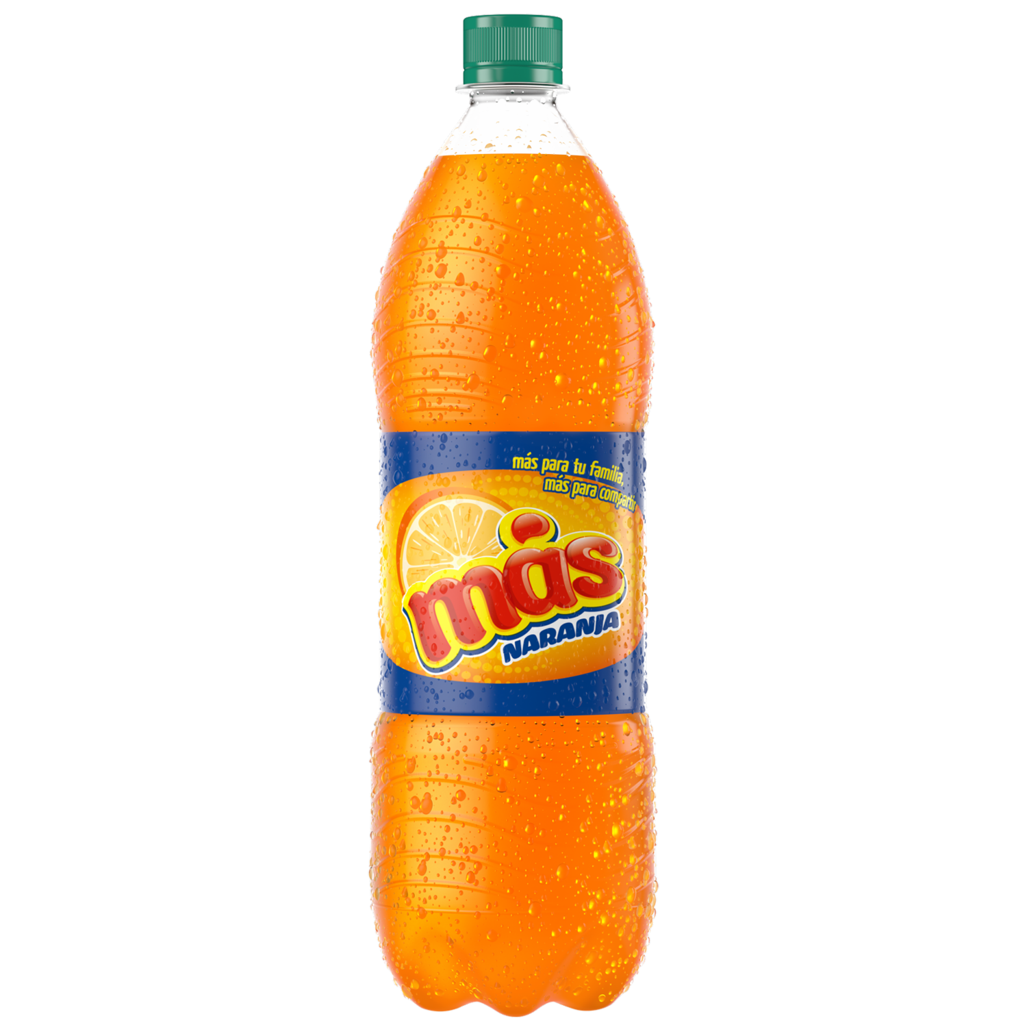 Bebida Gaseosa Sabor A Naranja Sin Azúcar MÁS 1000 Ml