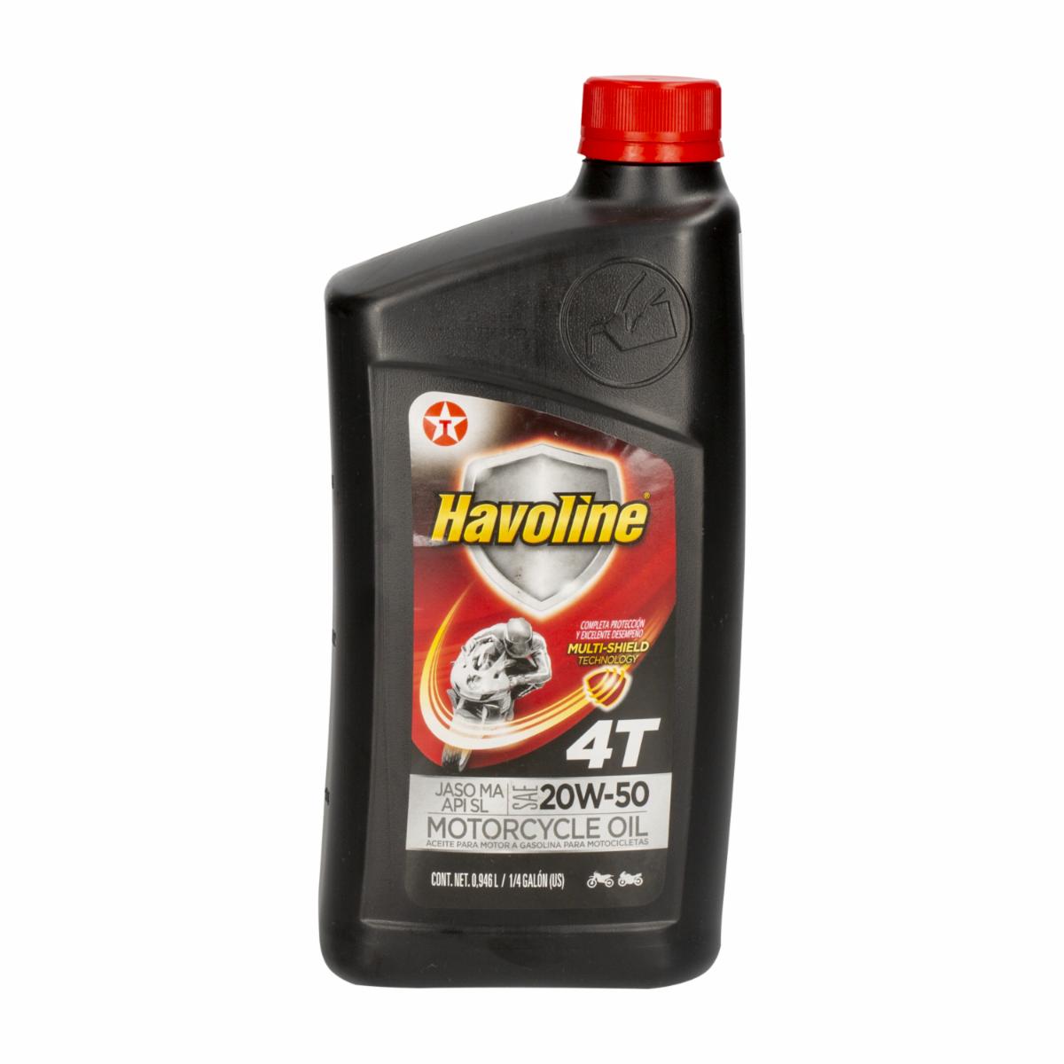 Aceite 20W50 4 Tiempos HAVOLINE 0.946 Litros 1 Quarto