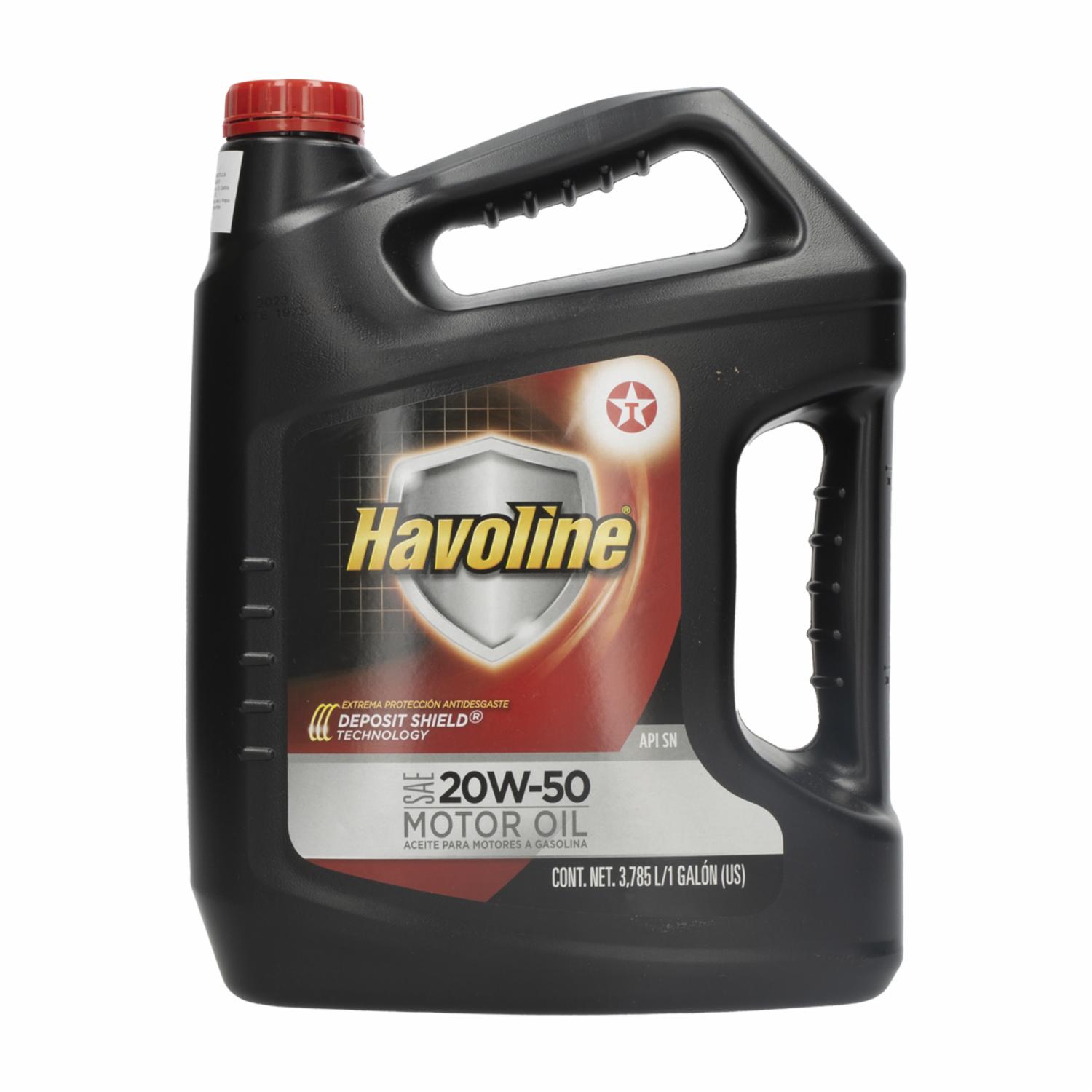Aceite Para Auto 20w-50 HAVOLINE 1 Galón