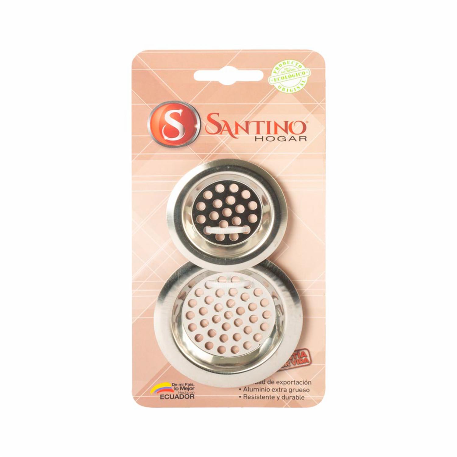 Set Rejilla 2 Pzs Acero Inox SANTINO Unidad