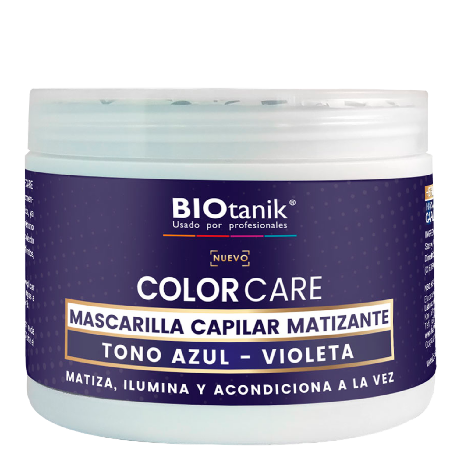 Mascara Capilar Matizante Tono Azul Violeta BIOTANIK 220 Ml