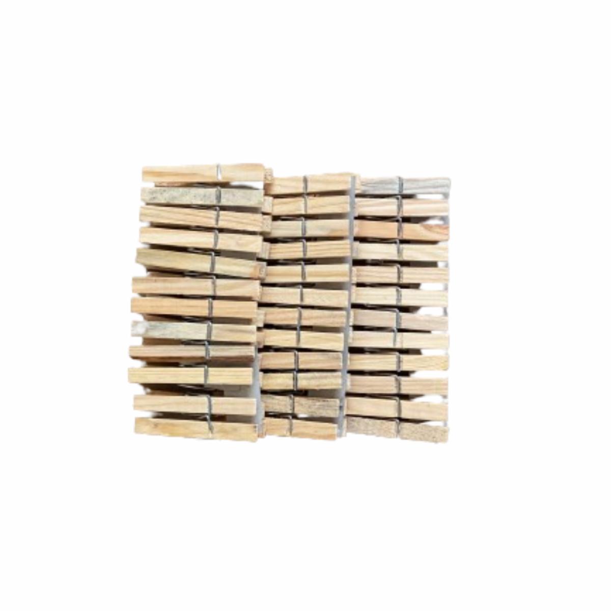 Pinzas Para Ropa De Madera EL REY DE LOS ANDES X 30 Uds