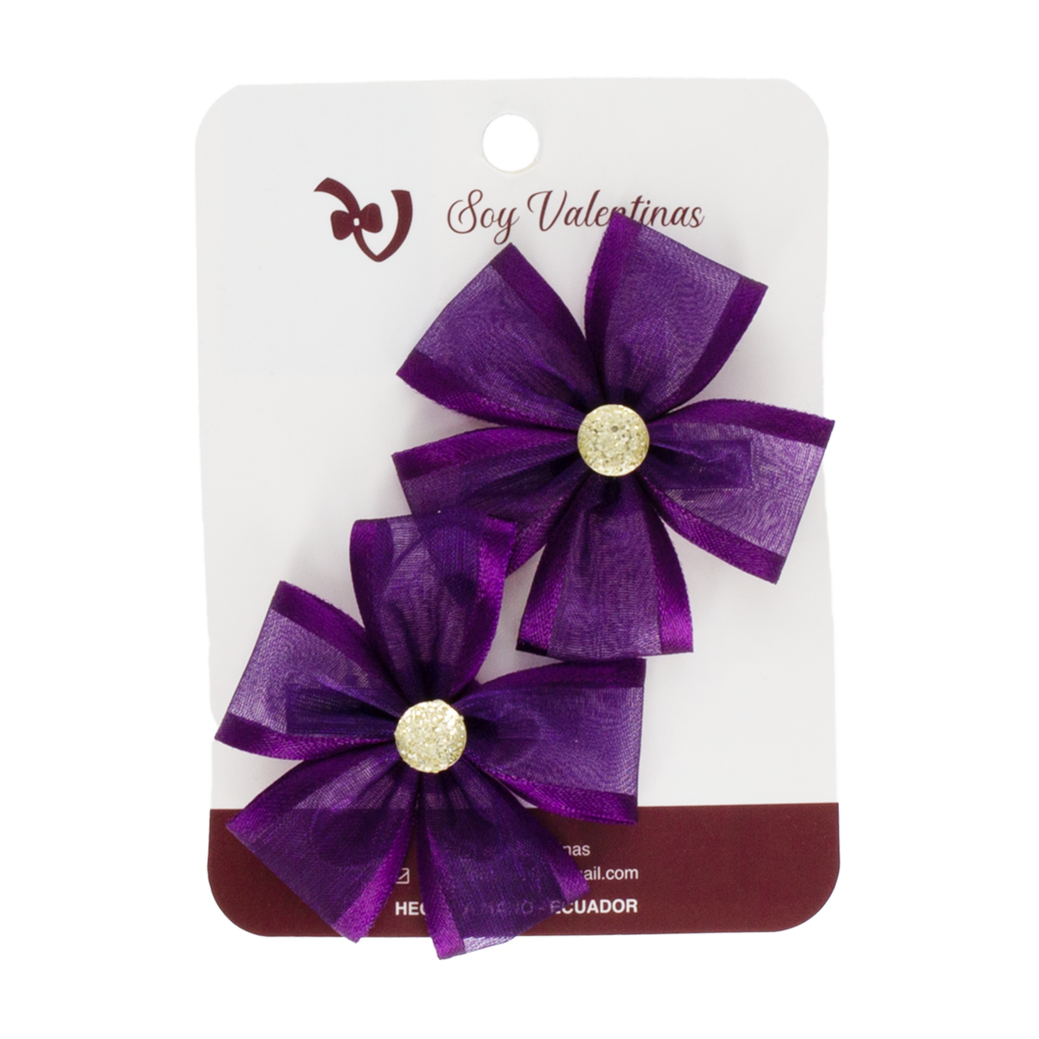 Vinchas De Cabello Tipo Flor Tul X2 SOY VALENTINAS Paquete