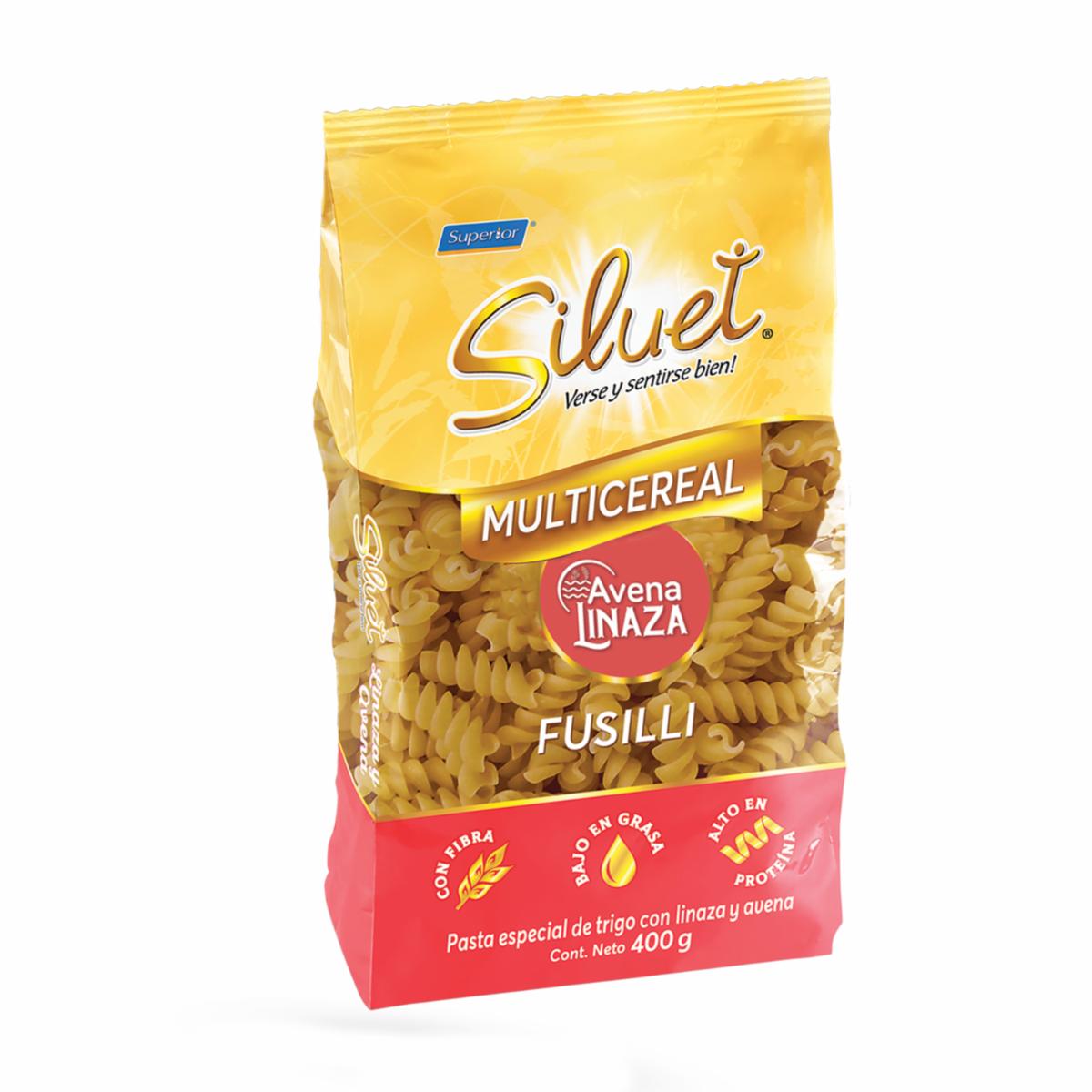 Pasta De Fideo Fusilli Avena Y Linaza SILUET 400 G