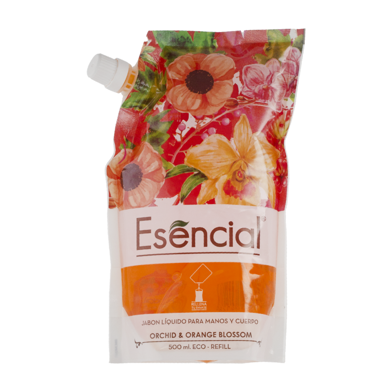 Jabón Líquido Fragancia Flor De Naranja ESENCIAL 500 Ml