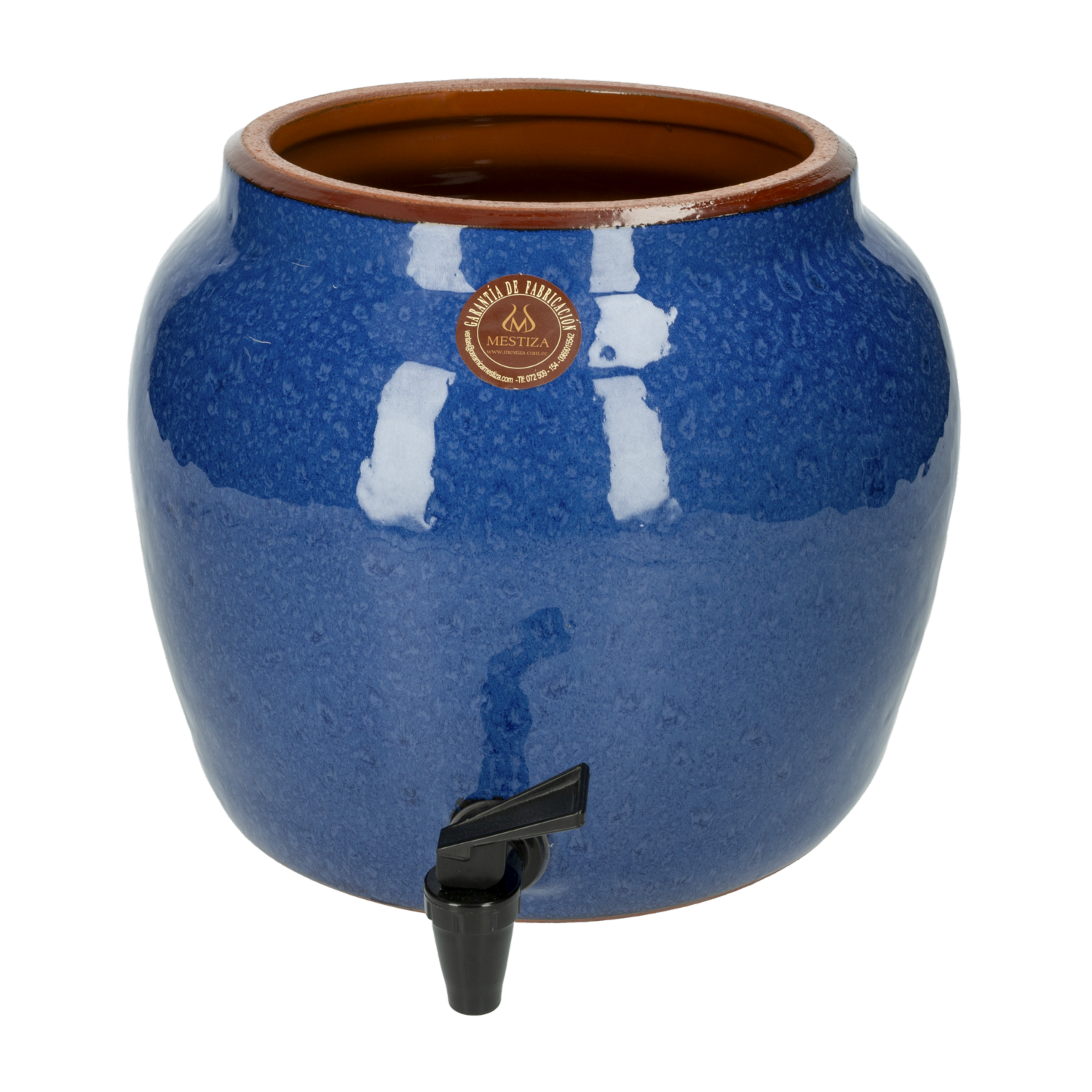 Dispensador De Agua Cerámica Azul MESTIZA 26 CM