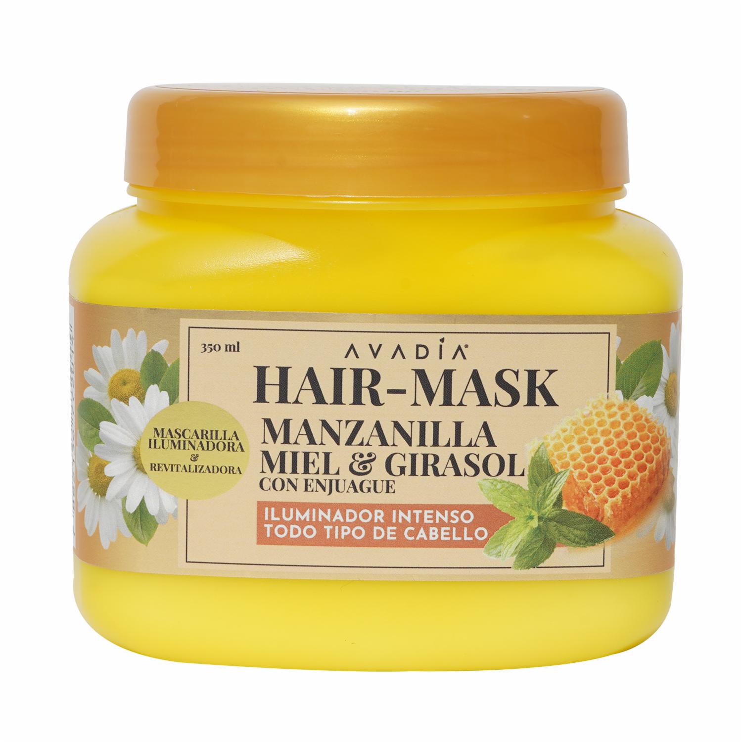 Mascara Capilar Iluminador Intenso Manzanilla Miel Y Girasol AVADÍA 350 Ml