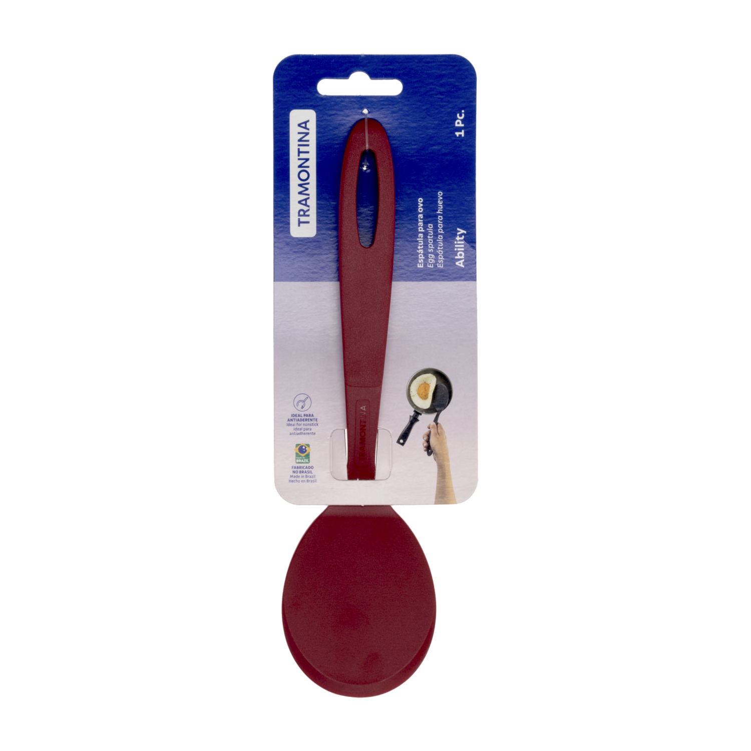 Espátula Huevo Ability Roja TRAMONTINA Unidad