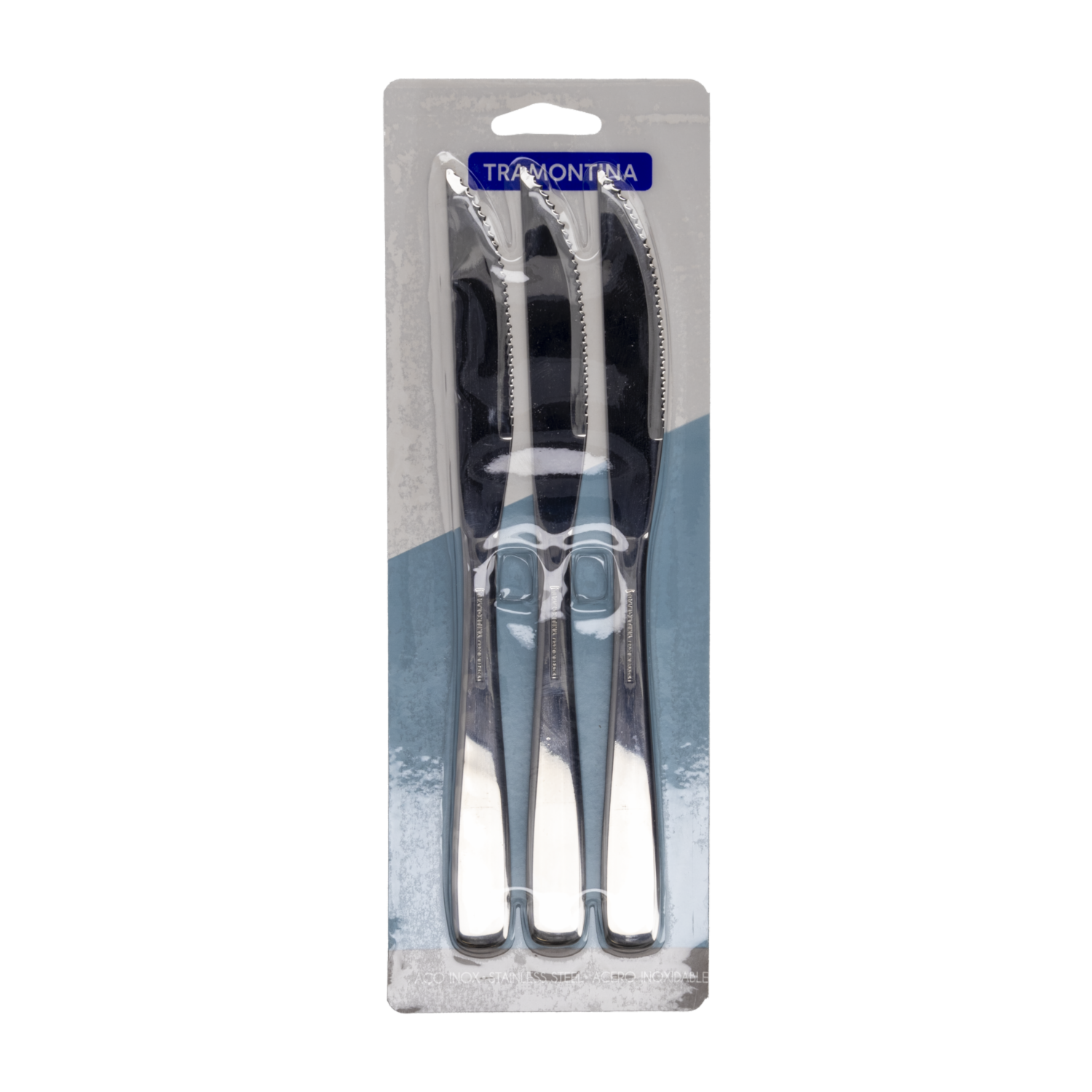 Set de Cubiertos Cuchillos De Asado Diseño Amazonas 3 Puestos TRAMONTINA 3 Piezas