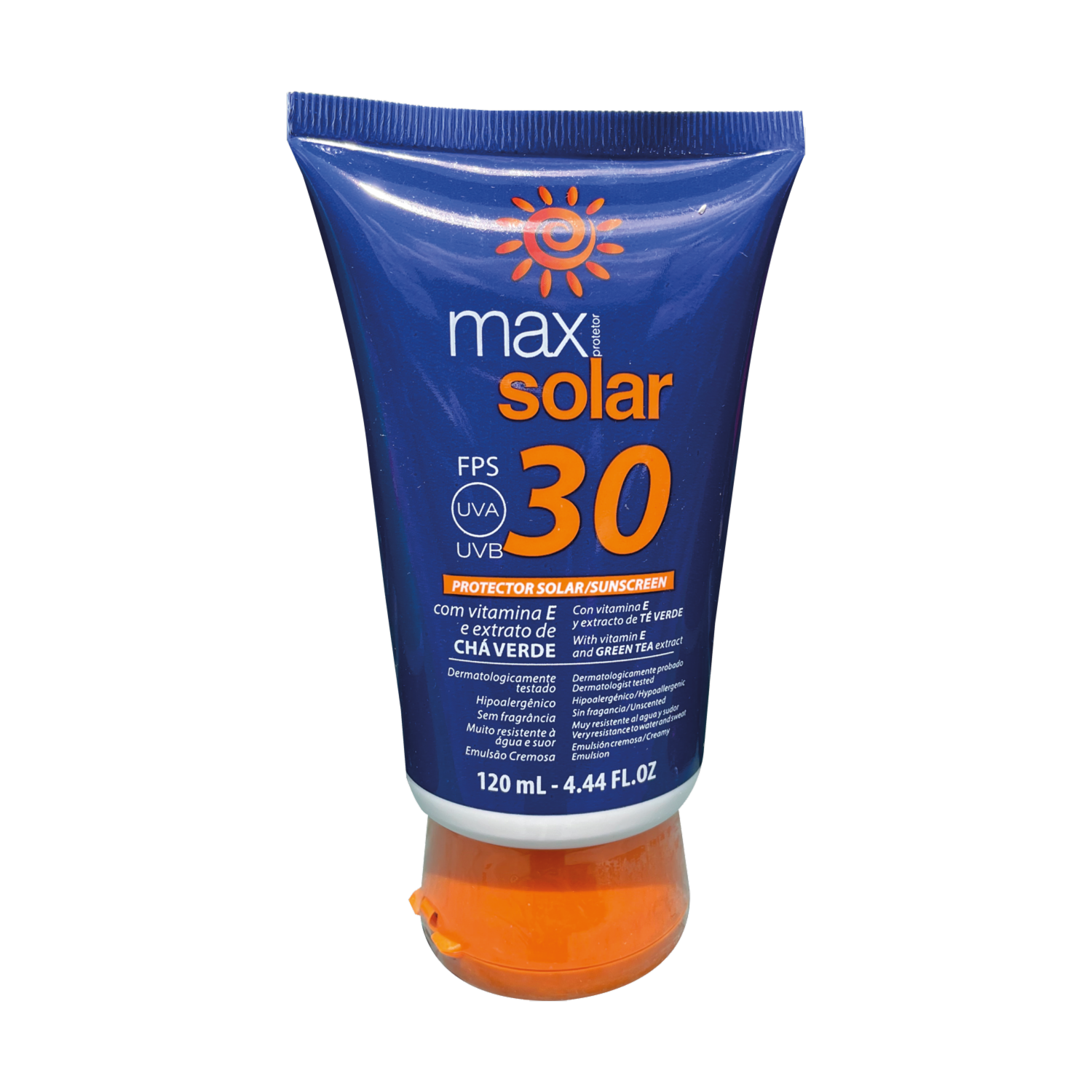 Protector Solar Con Vitamina E Y Té Verde Spf30 MAX 120 Ml